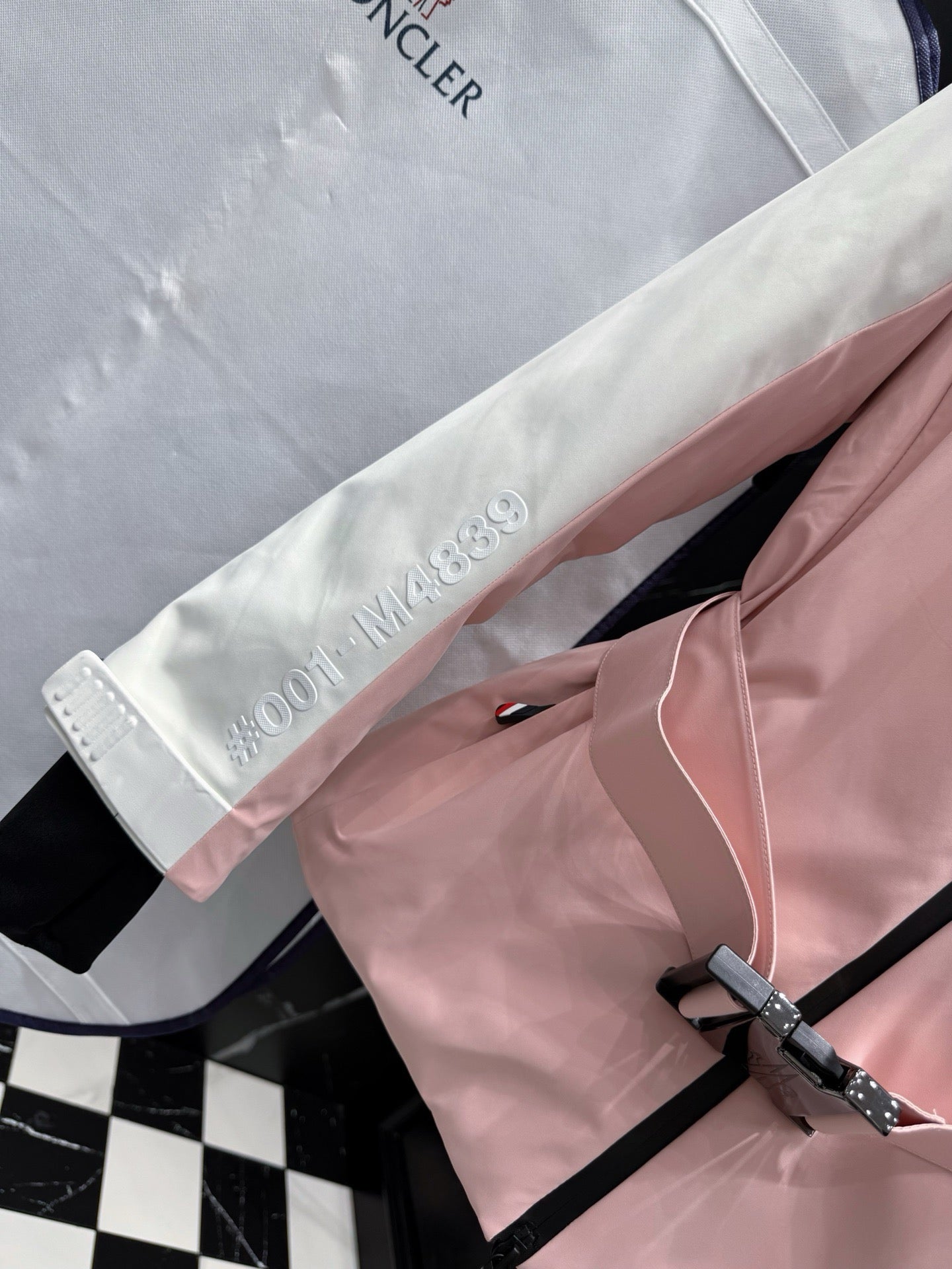 Black White and Pink White Jacket