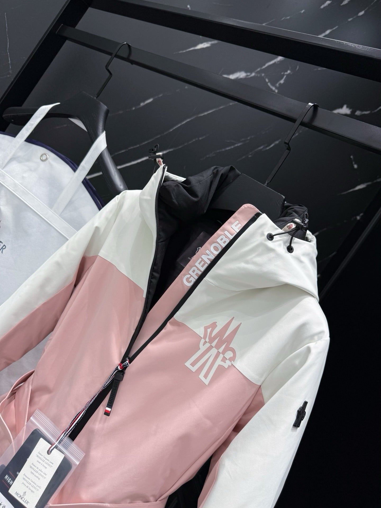 Black White and Pink White Jacket