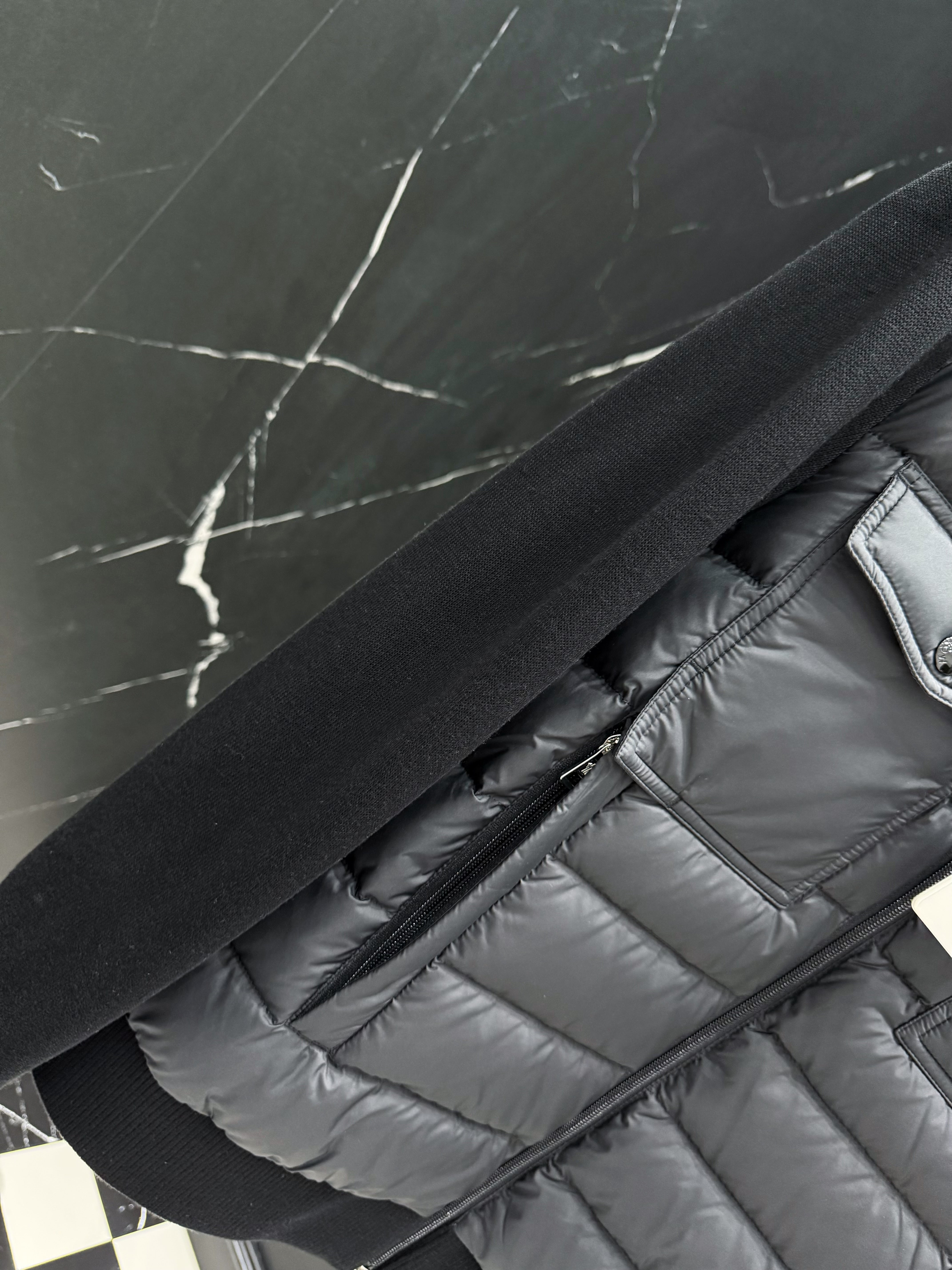 Black Grey and Green Jacket