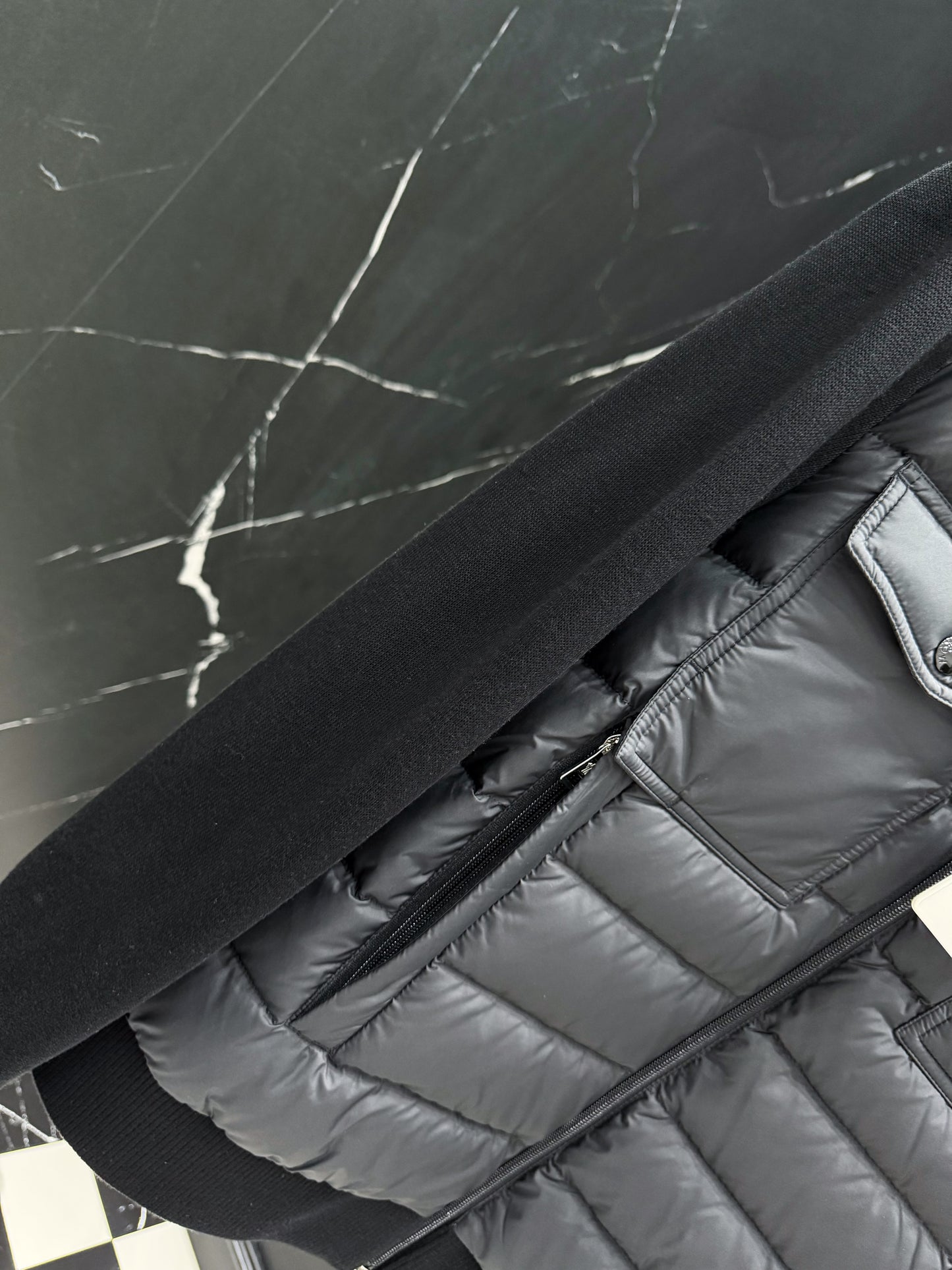 Black Grey and Green Jacket