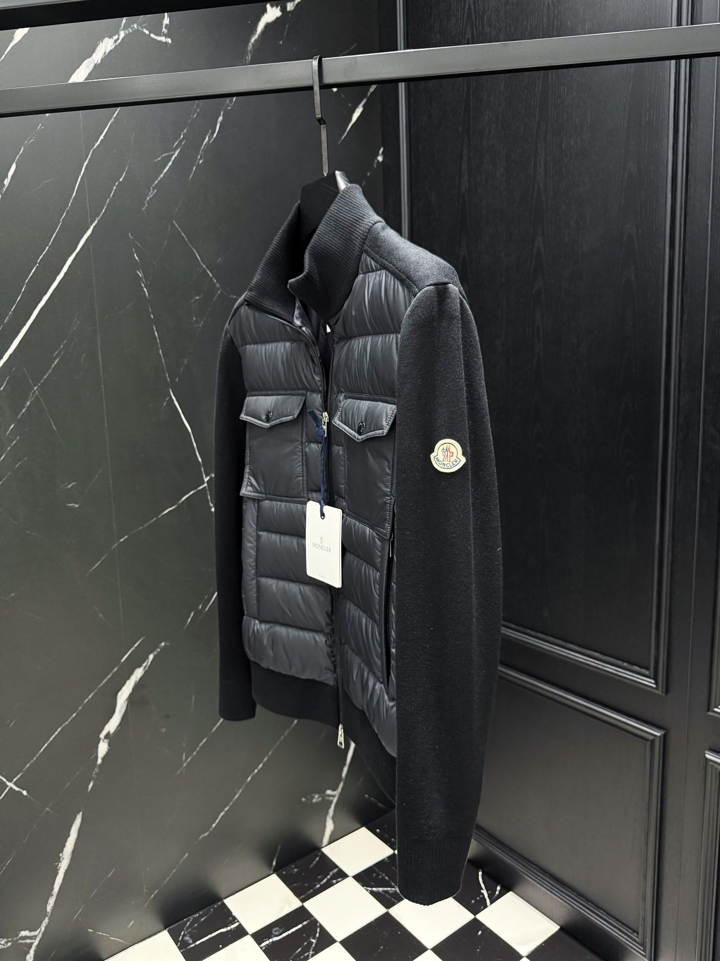 Black Grey and Green Jacket