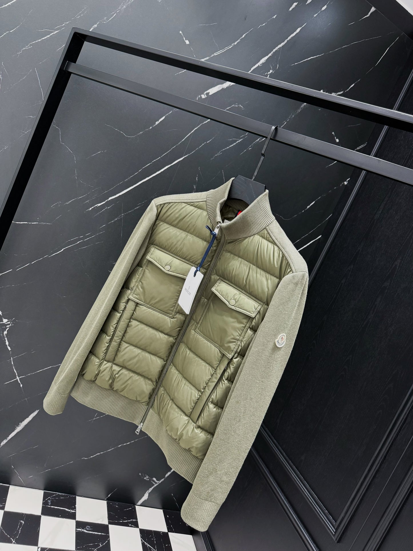 Black Grey and Green Jacket