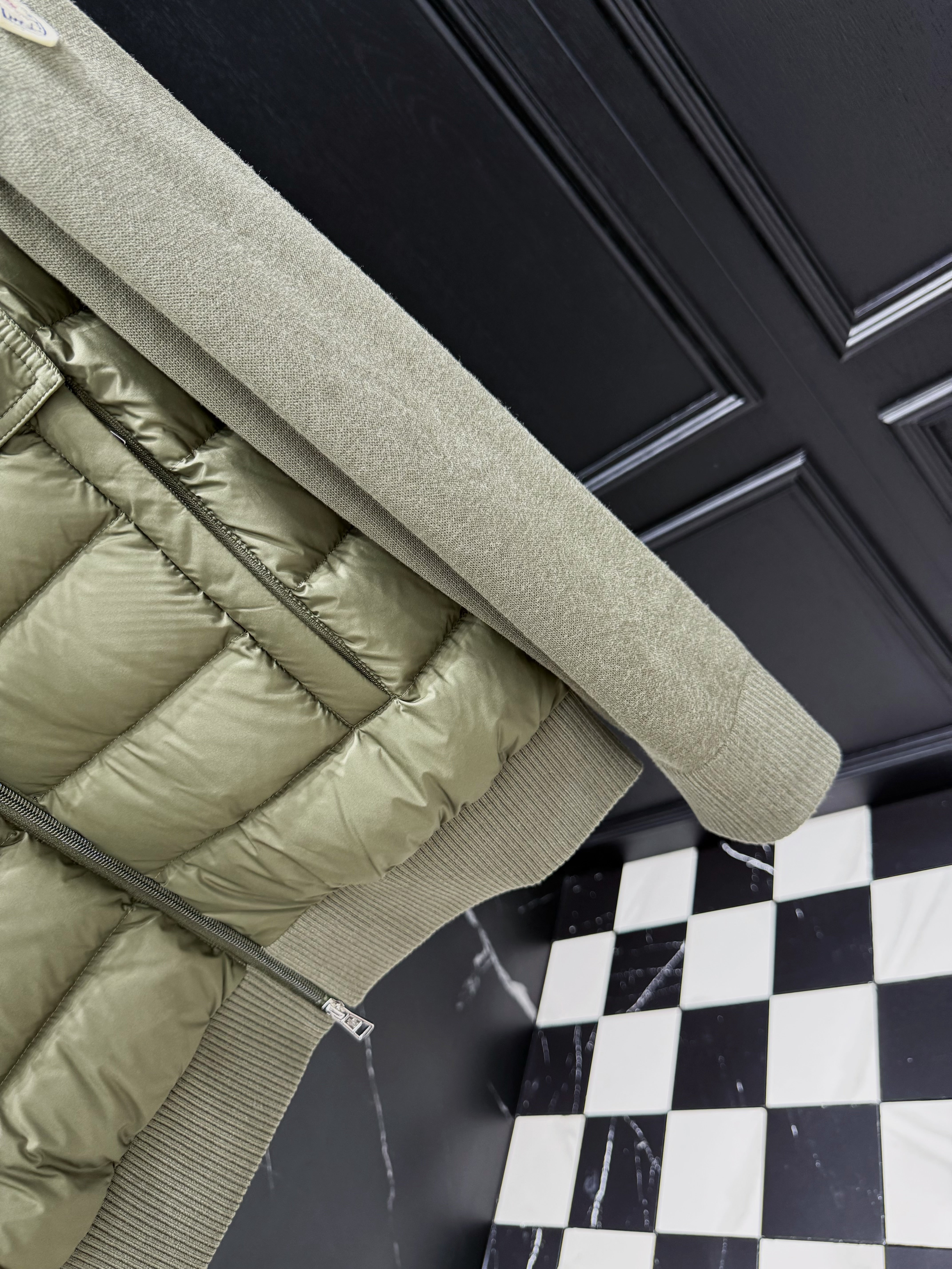 Black Grey and Green Jacket