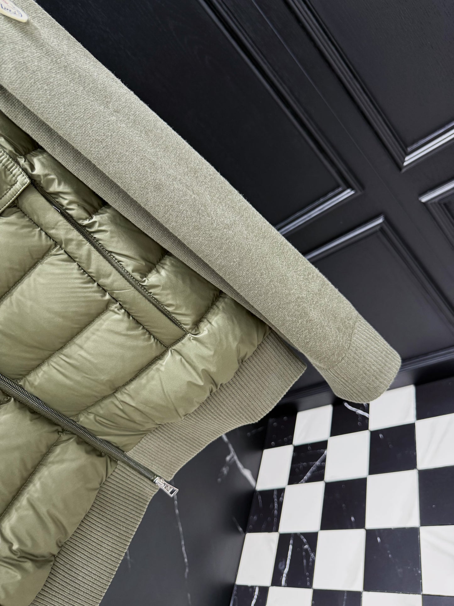 Black Grey and Green Jacket