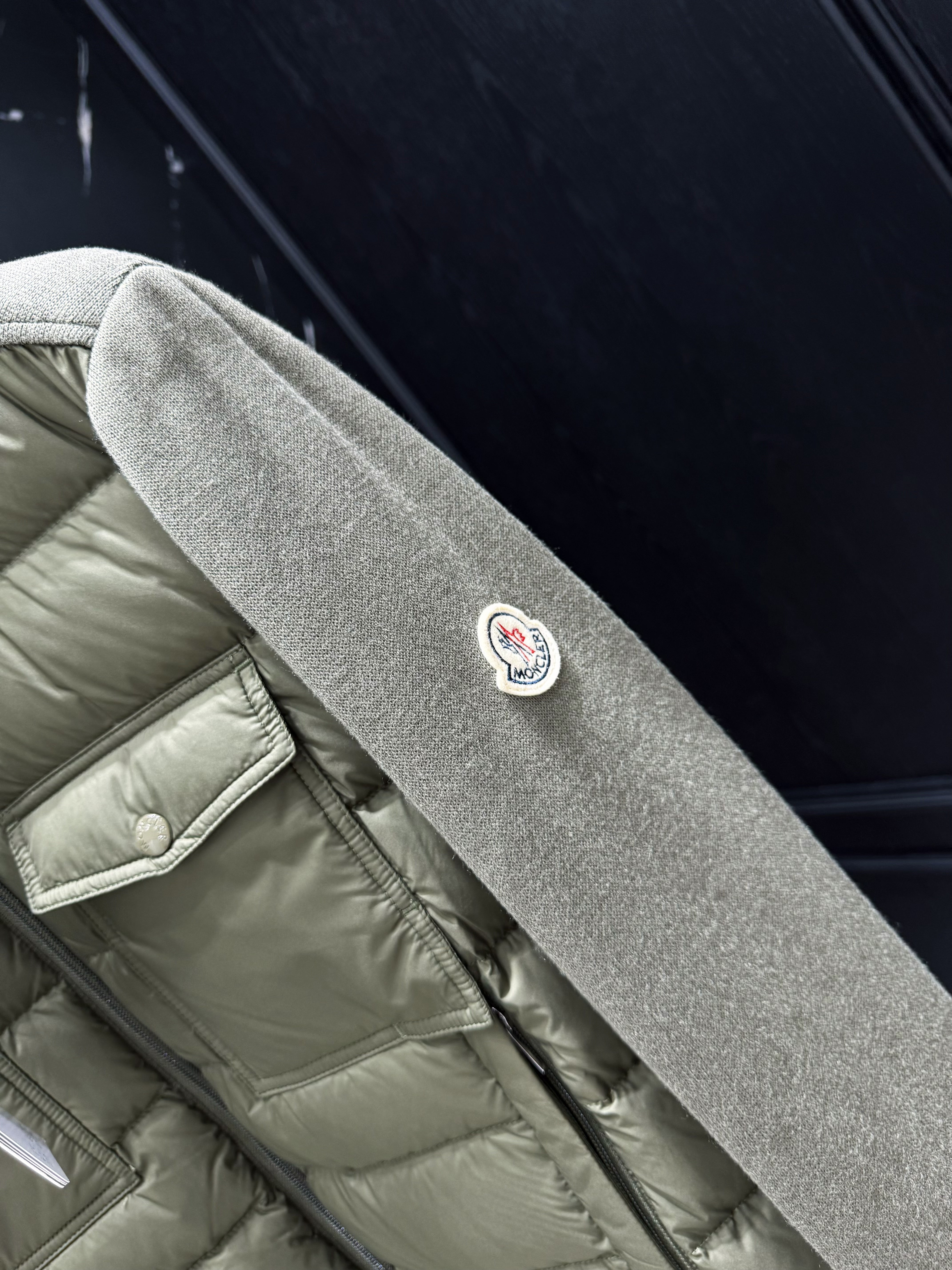 Black Grey and Green Jacket