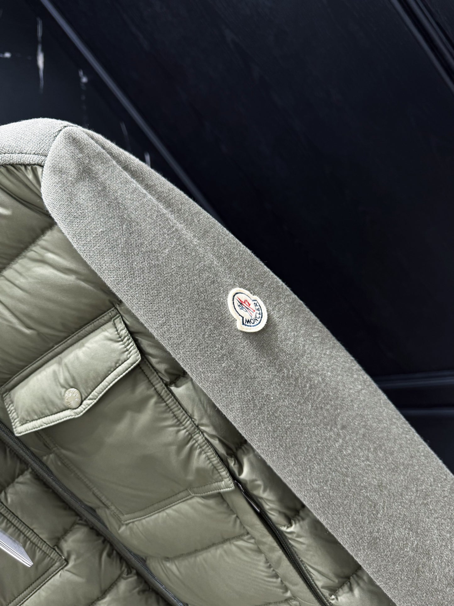 Black Grey and Green Jacket