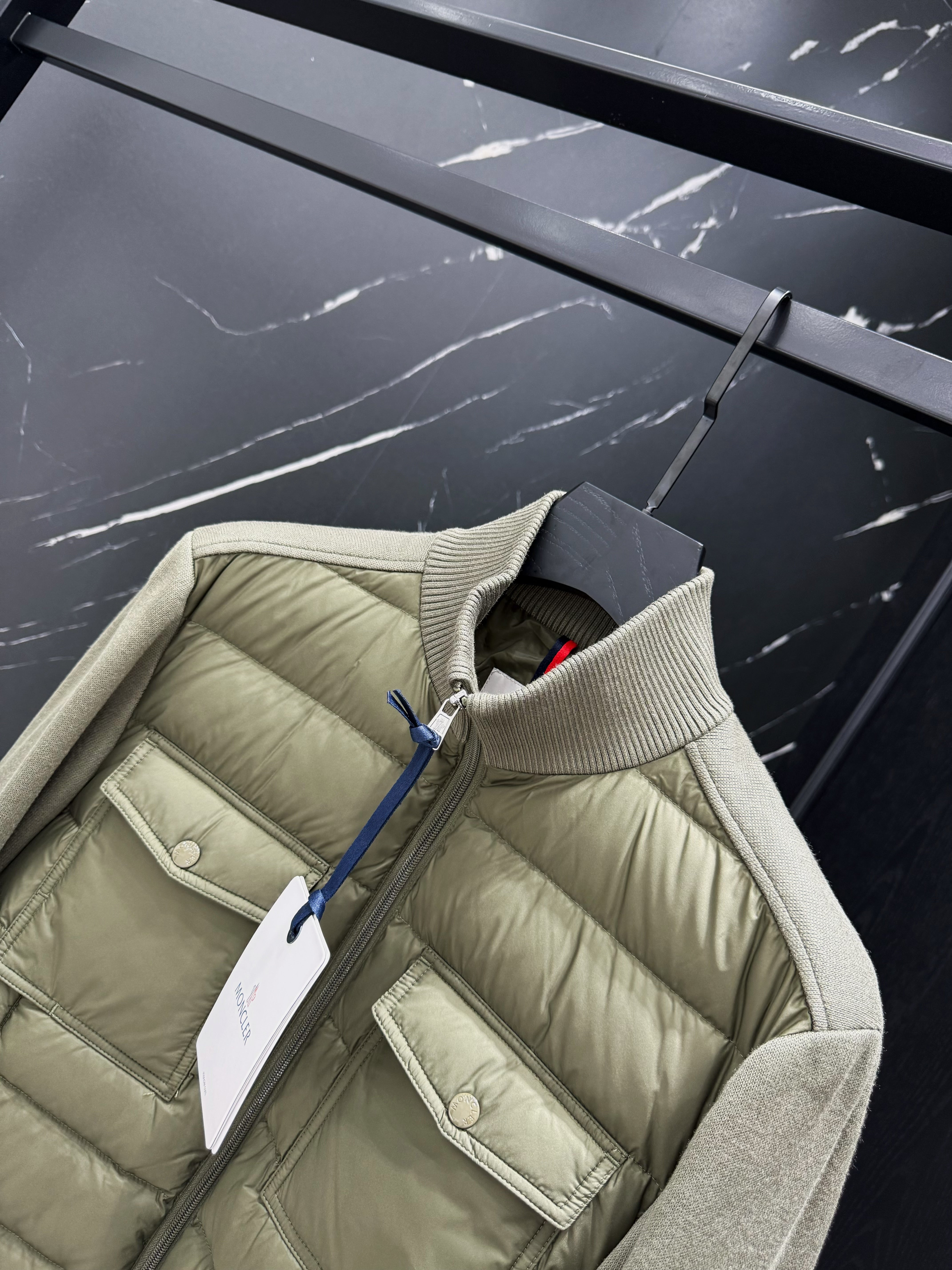 Black Grey and Green Jacket