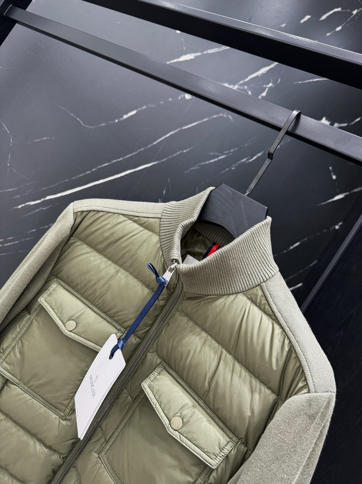 Black Grey and Green Jacket