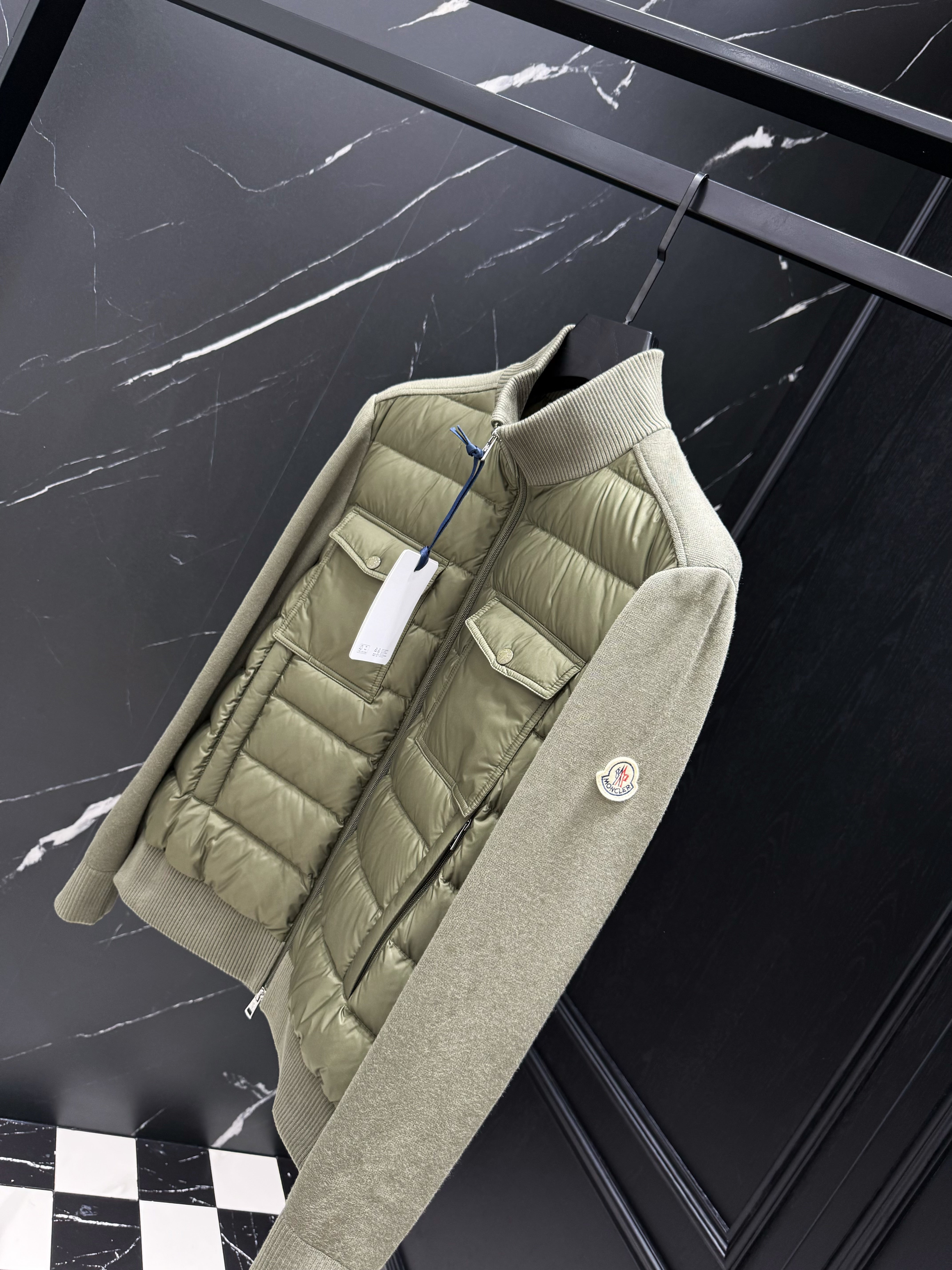 Black Grey and Green Jacket