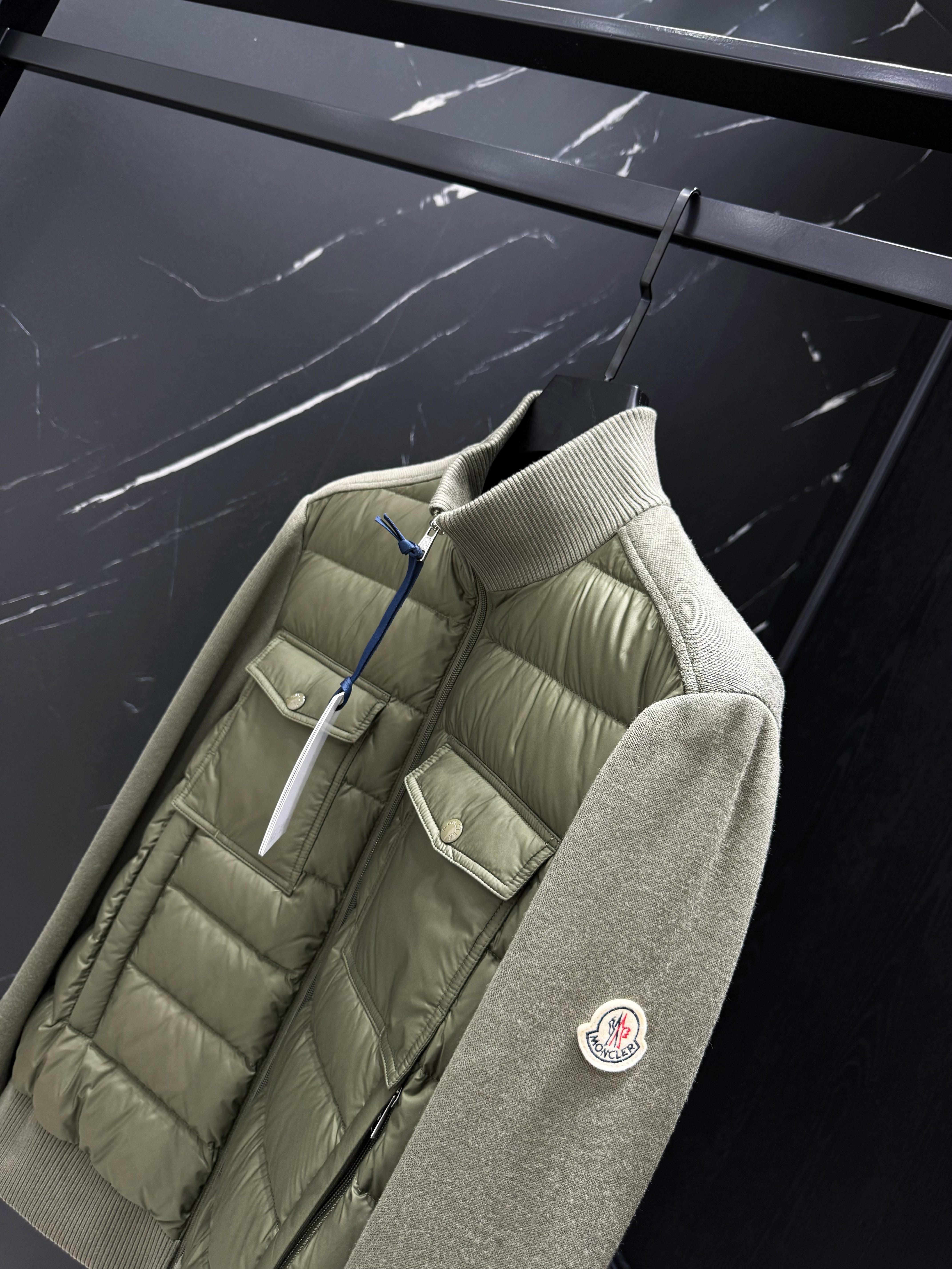 Black Grey and Green Jacket