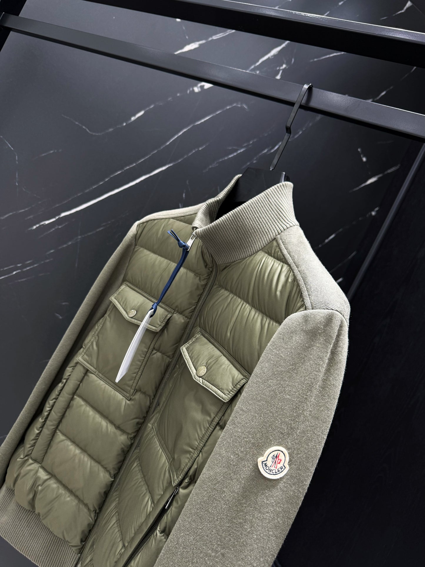 Black Grey and Green Jacket