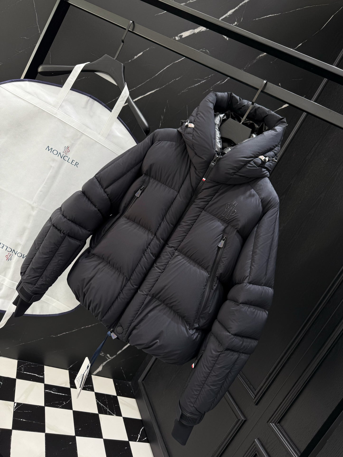 Black and Beige Jacket