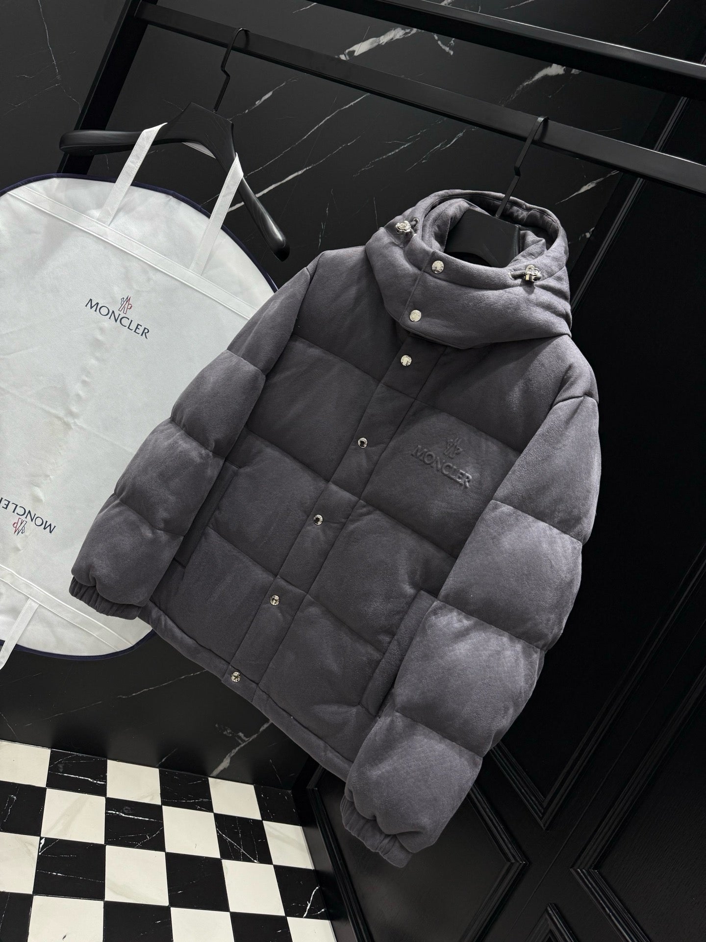 Dark Grey and White Jacket