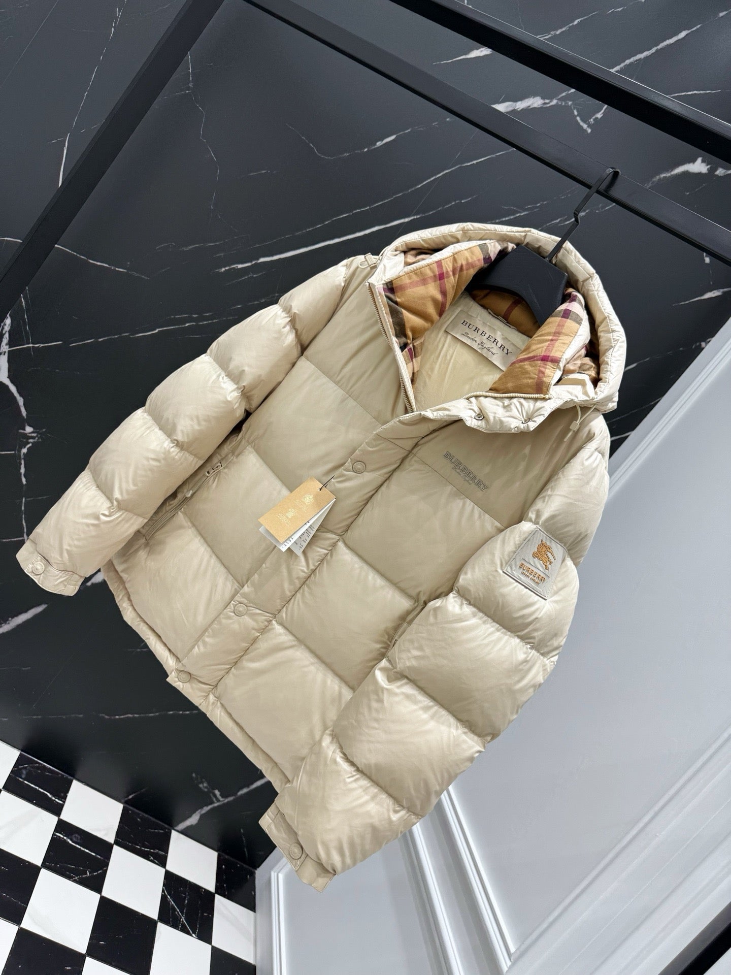 Black and Beige Jacket