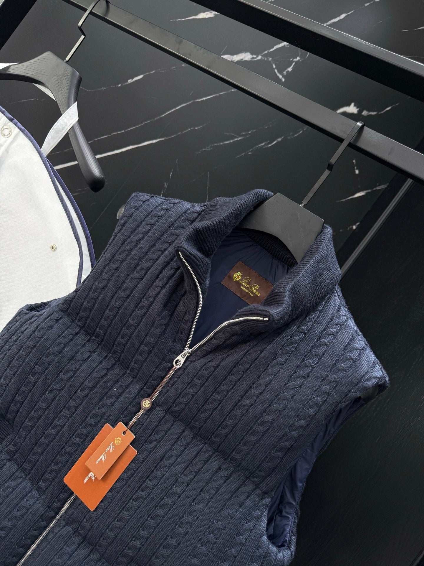 Dark Blue and Grey Vest