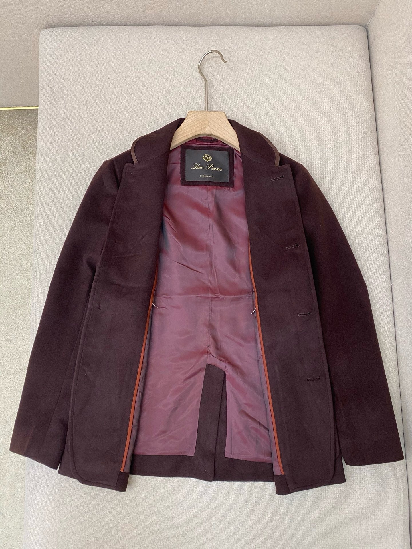 Reddish and Dark Grey Jacket