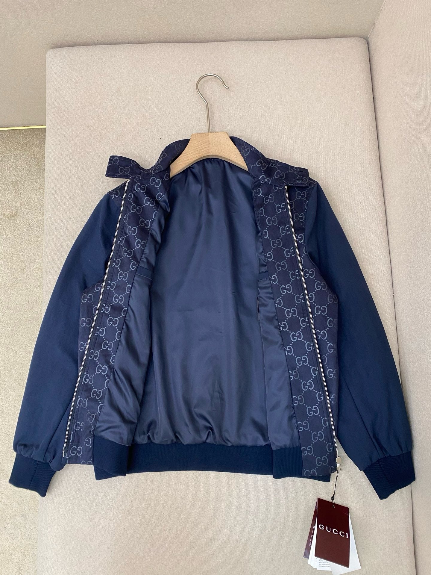 Black and Dark Blue Jacket