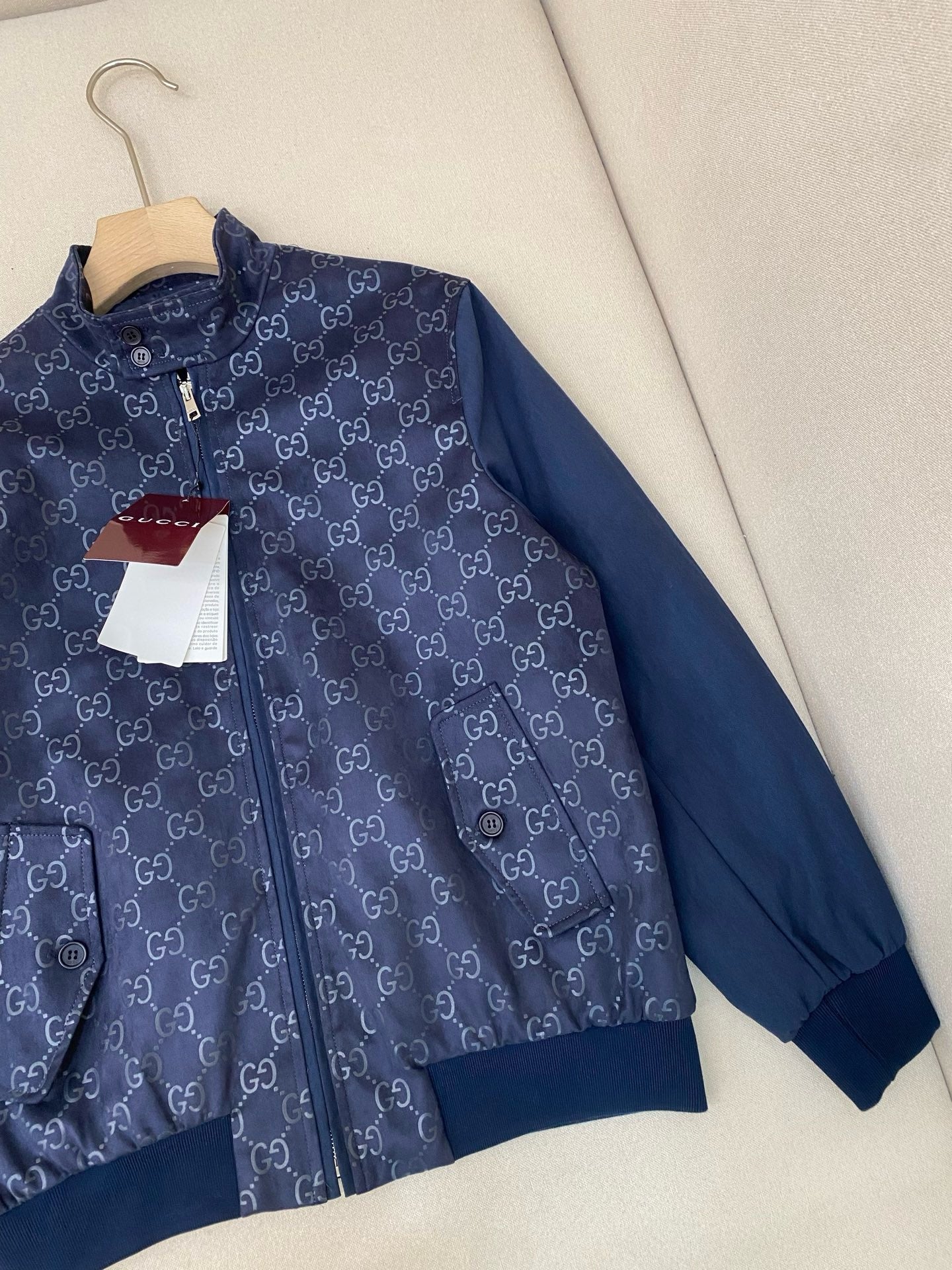 Black and Dark Blue Jacket