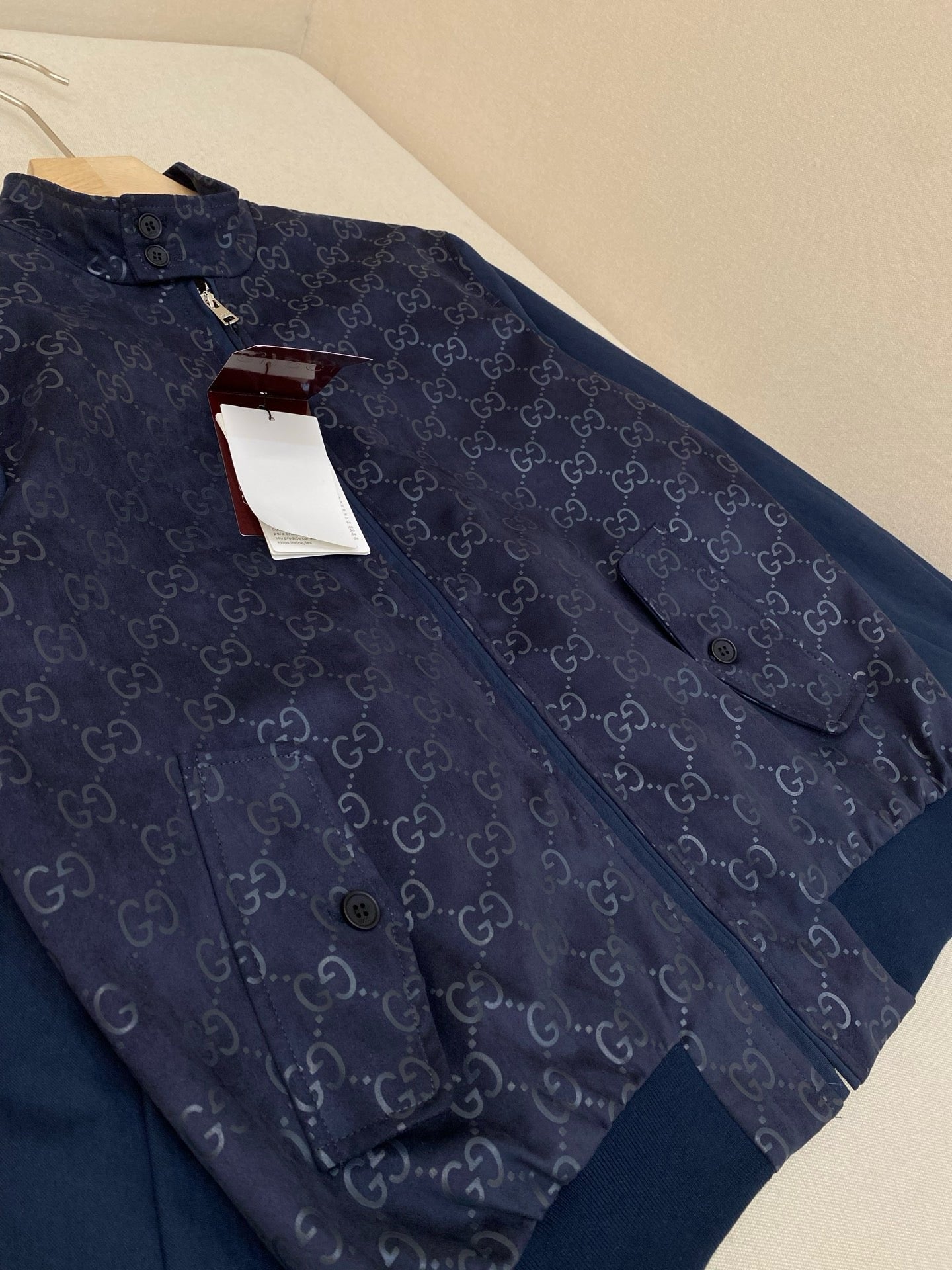 Black and Dark Blue Jacket