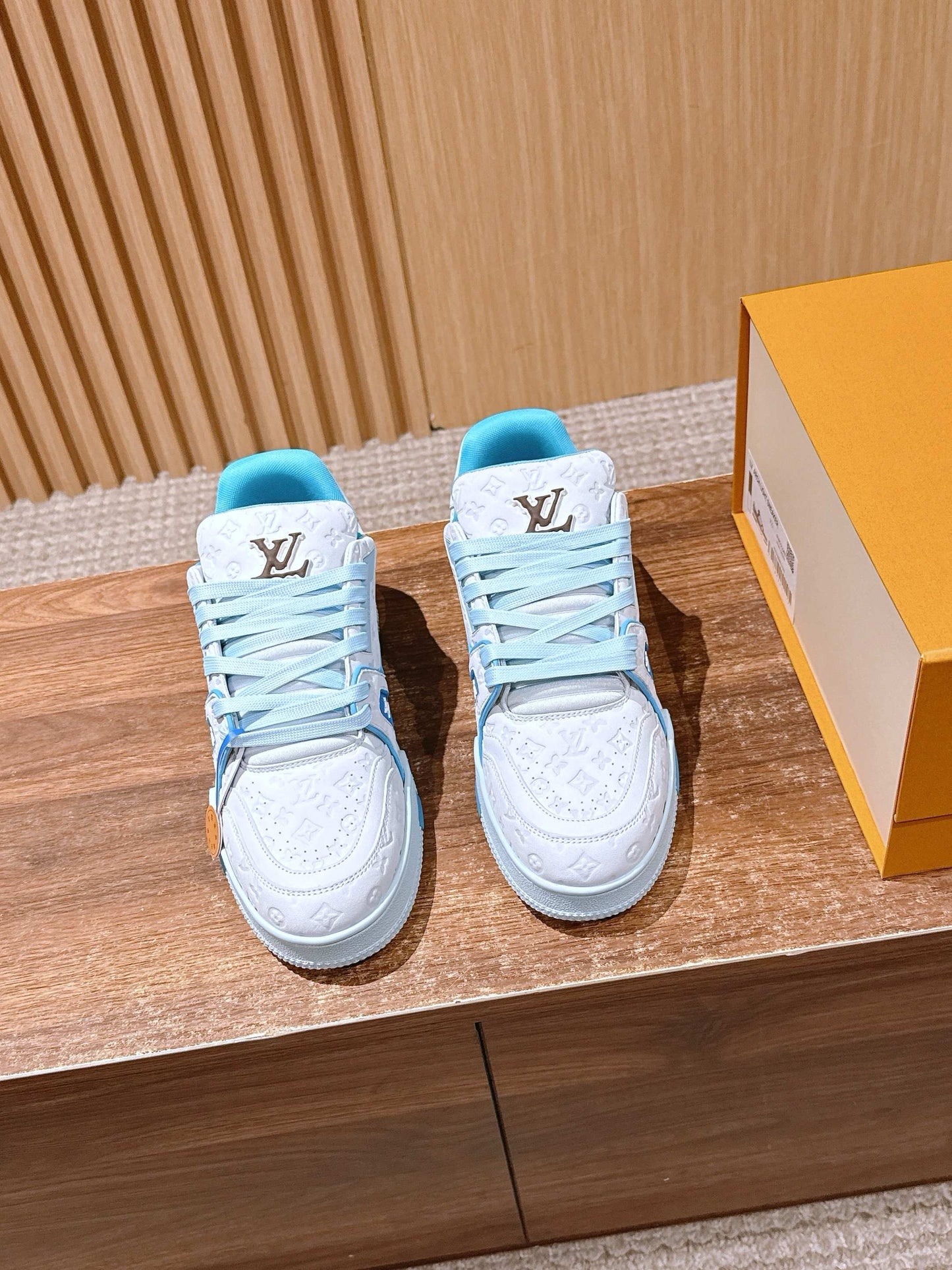 Blue and Green Shoes