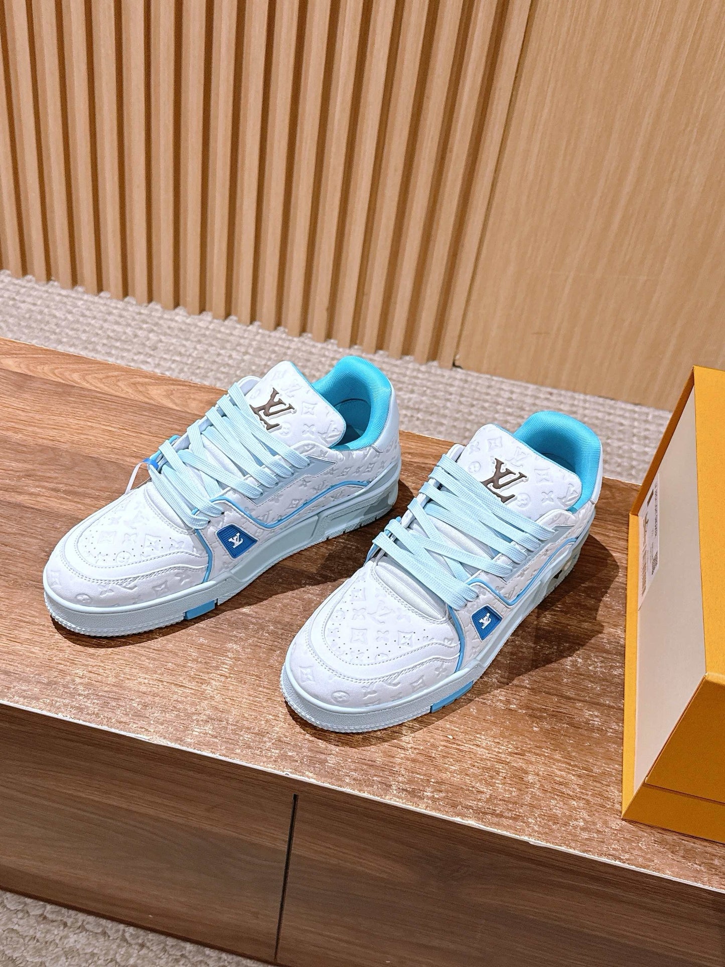 Blue and Green Shoes