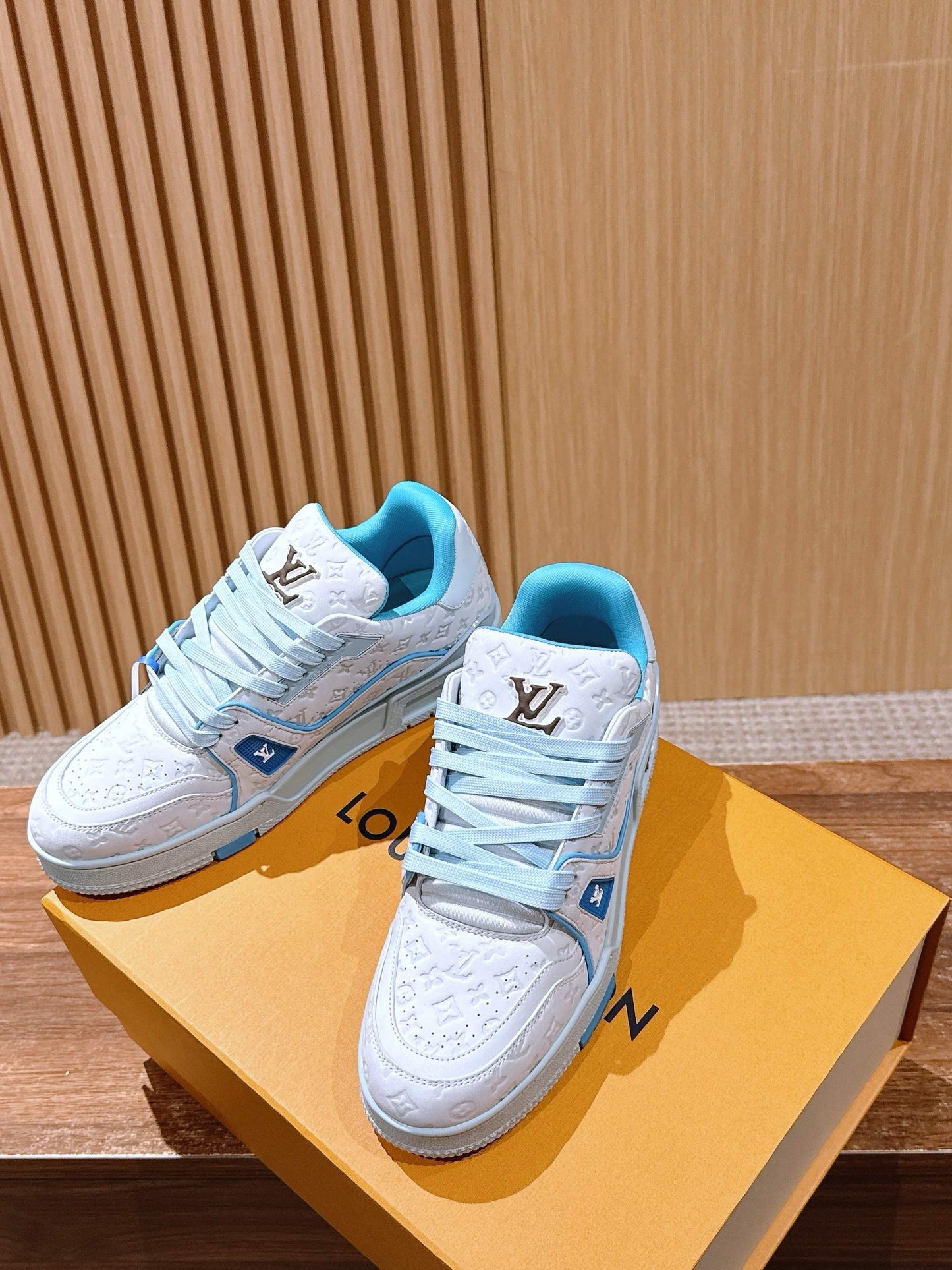 Blue and Green Shoes