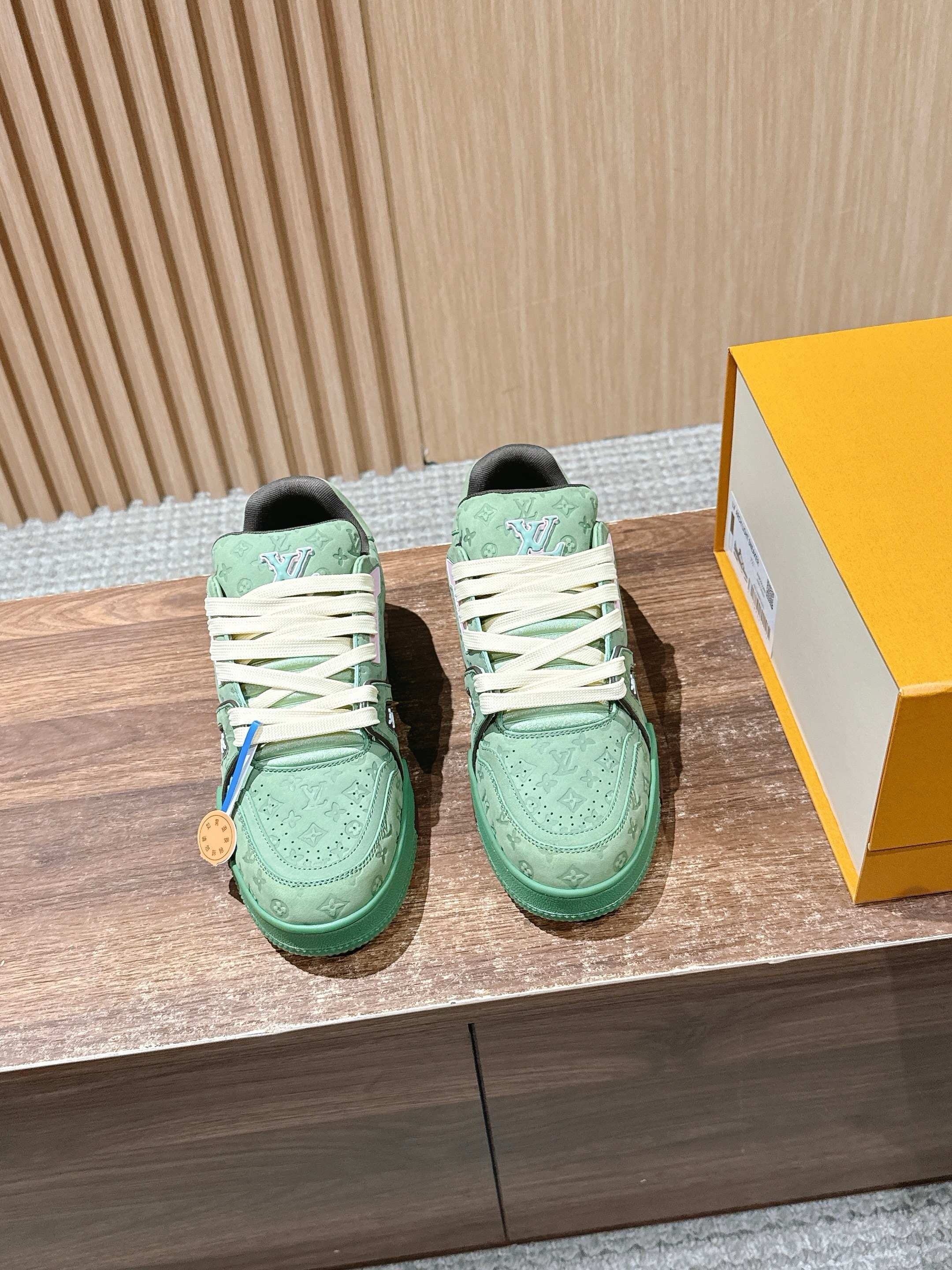 Blue and Green Shoes