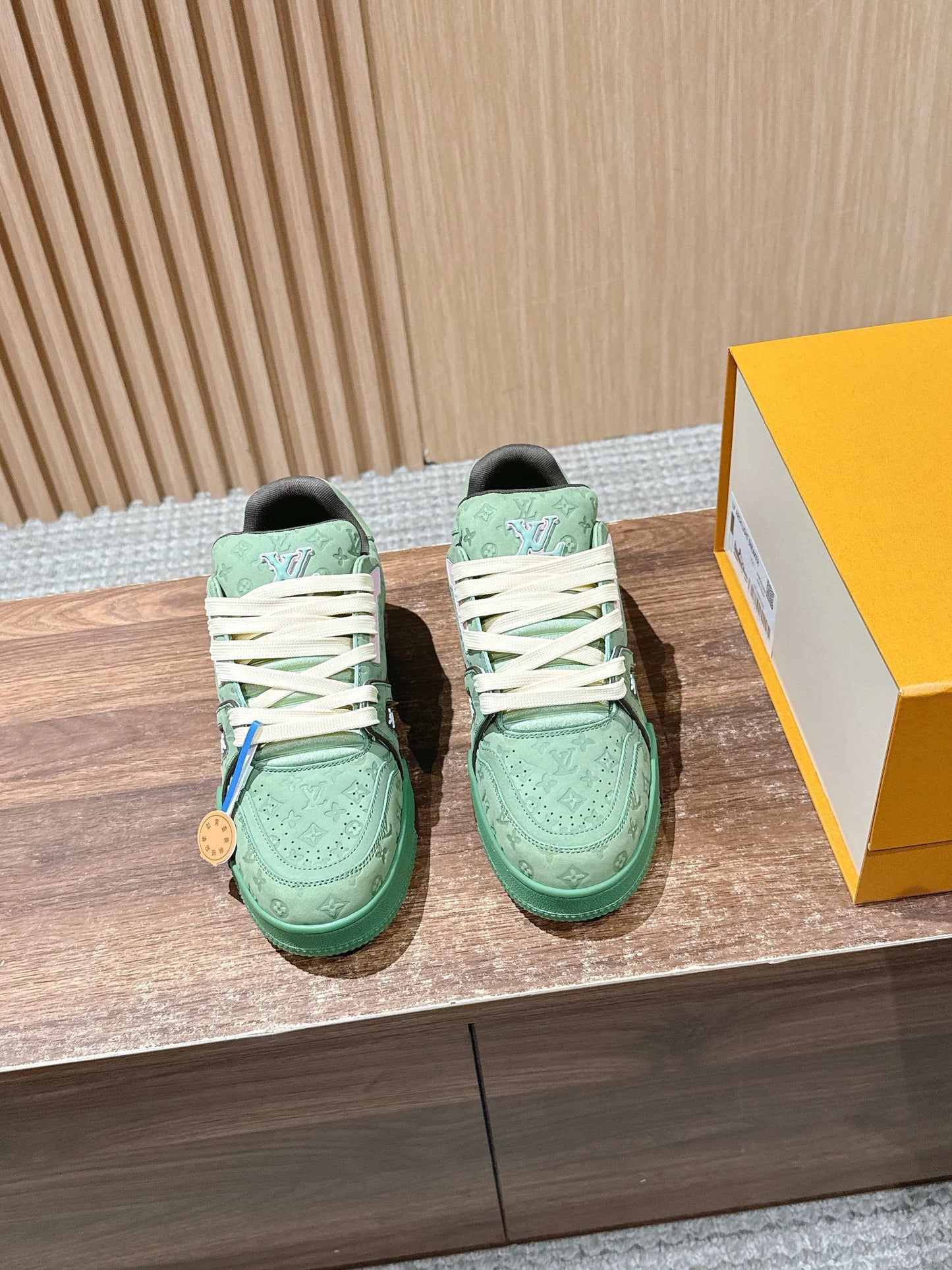 Blue and Green Shoes