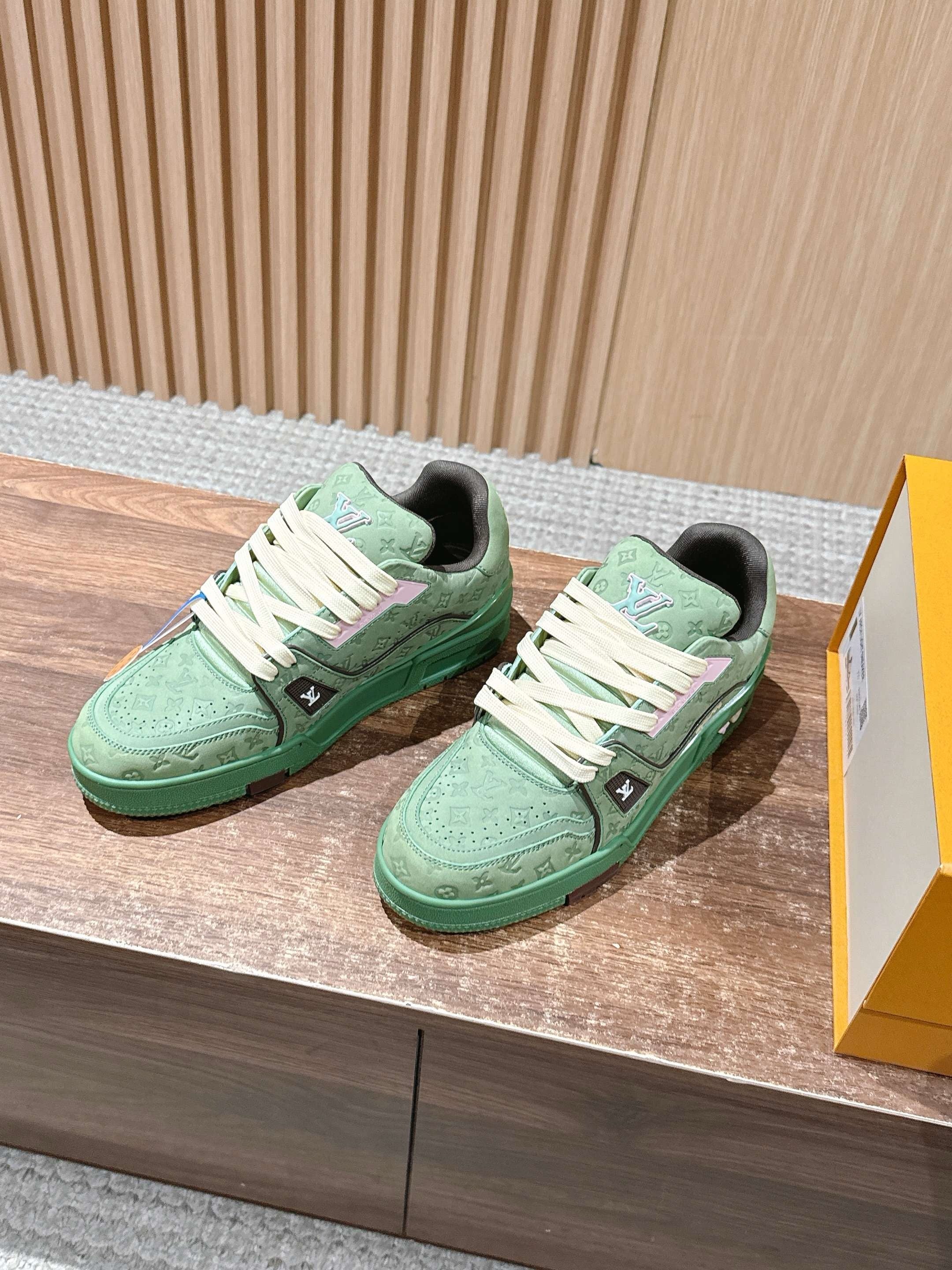 Blue and Green Shoes