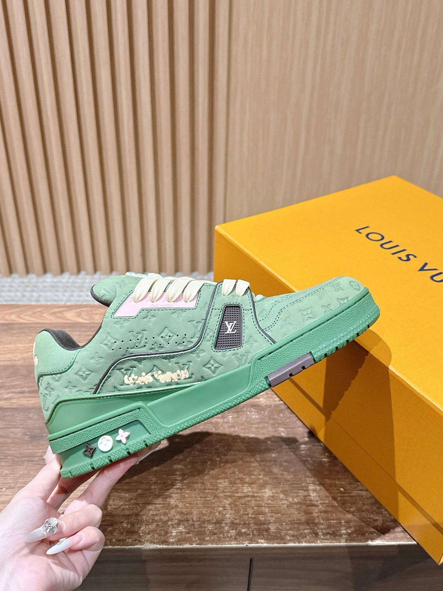 Blue and Green Shoes