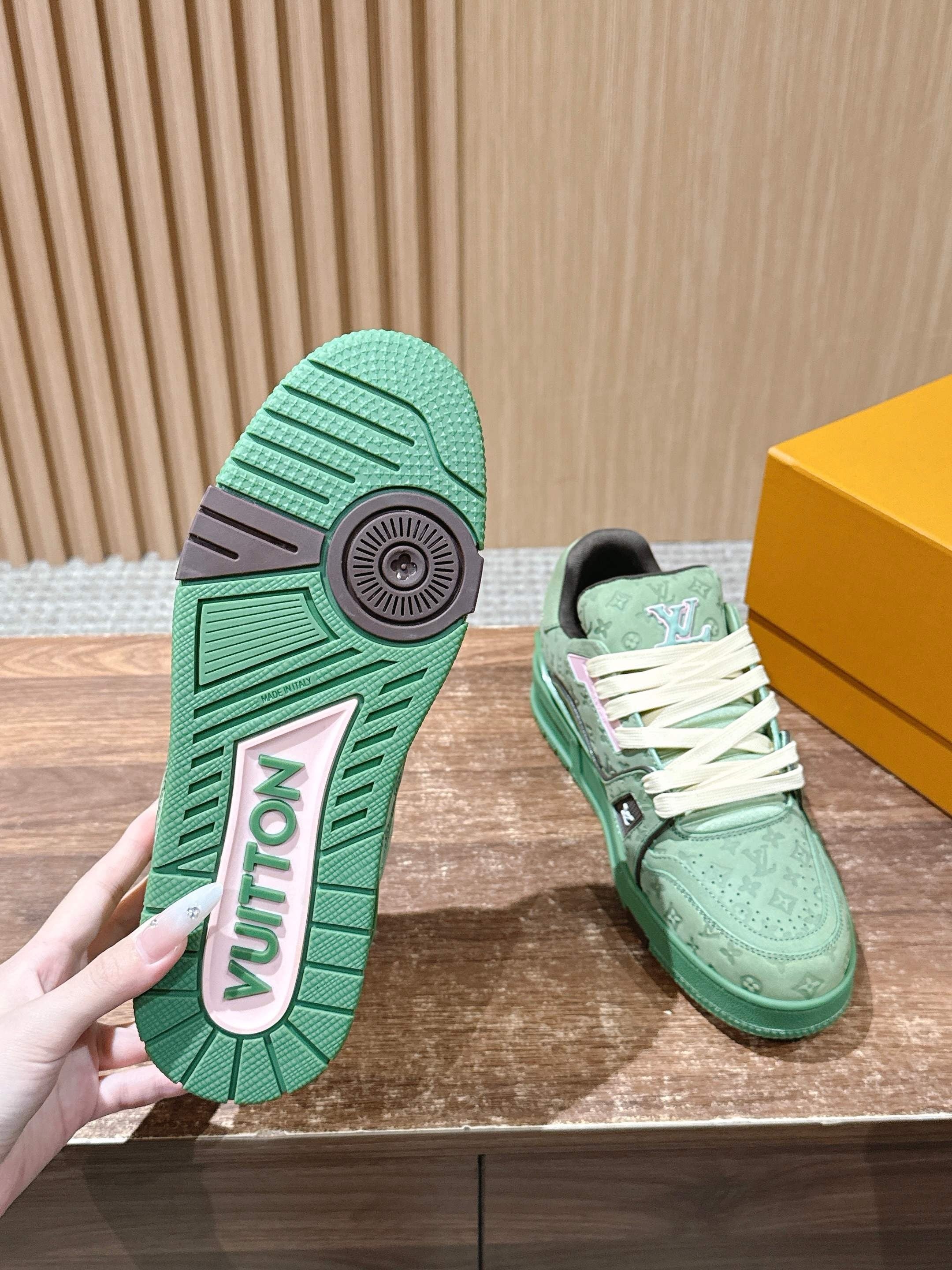 Blue and Green Shoes