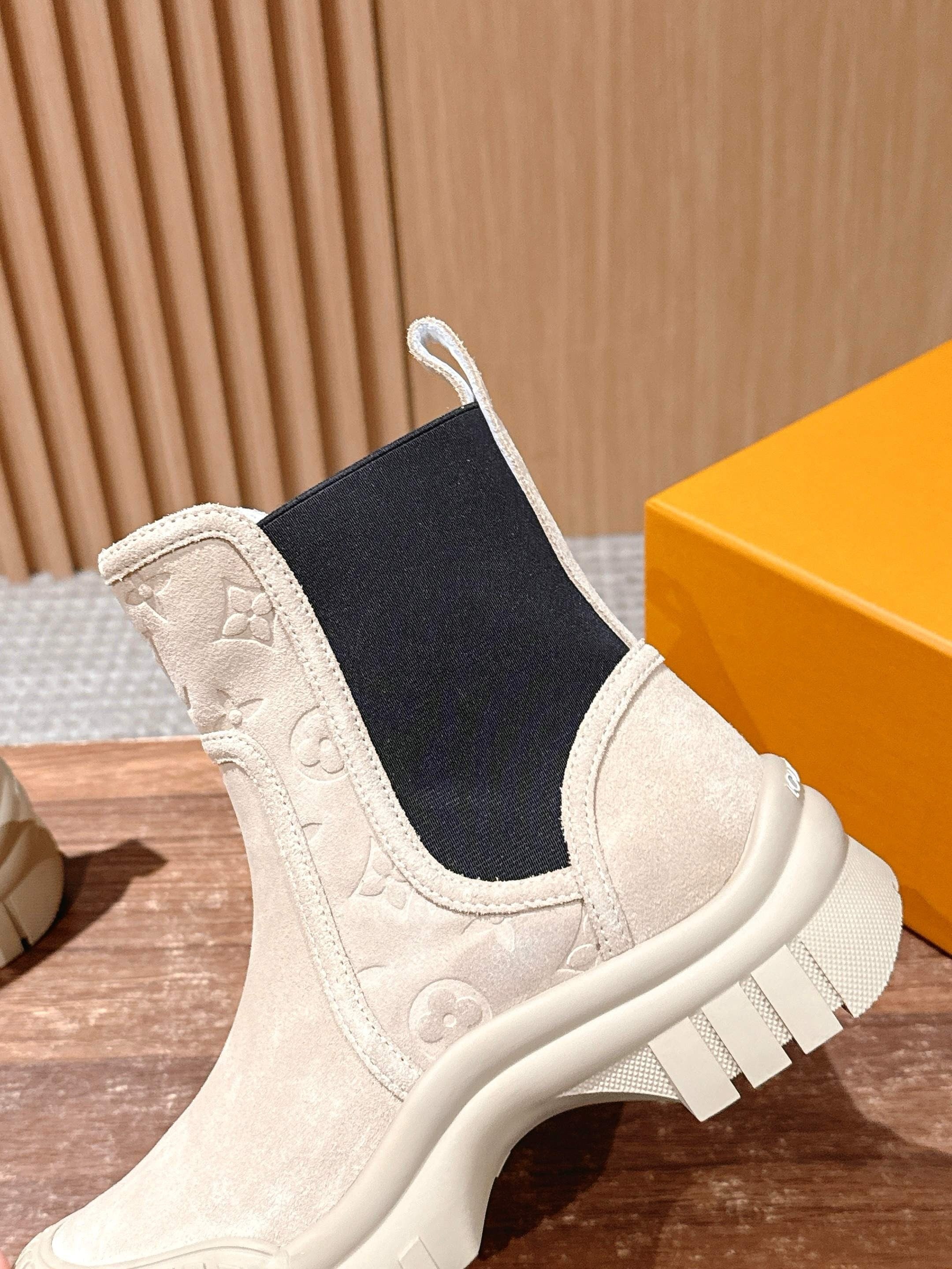 Black and Beige Shoes