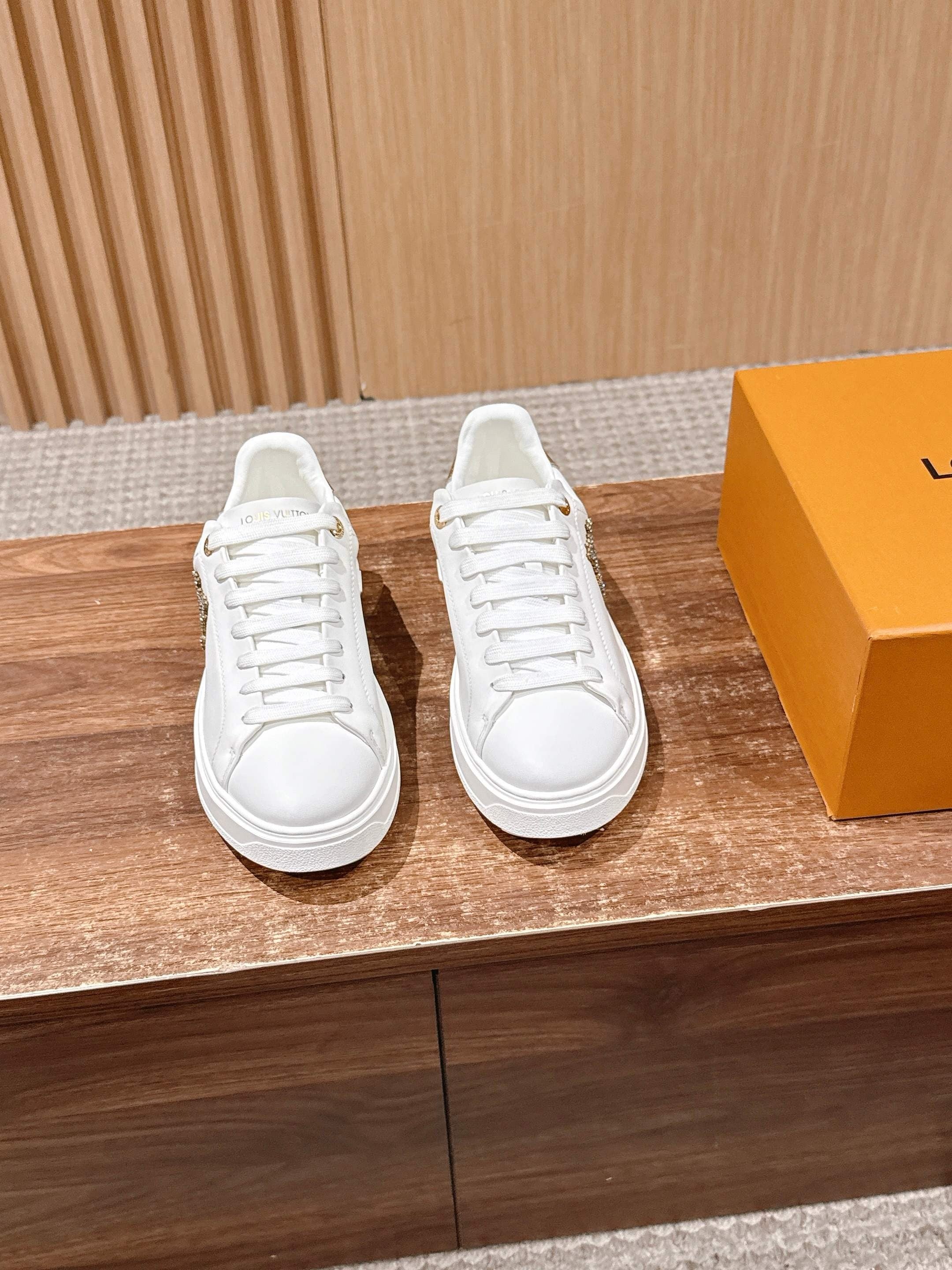 Brown and White Shoes