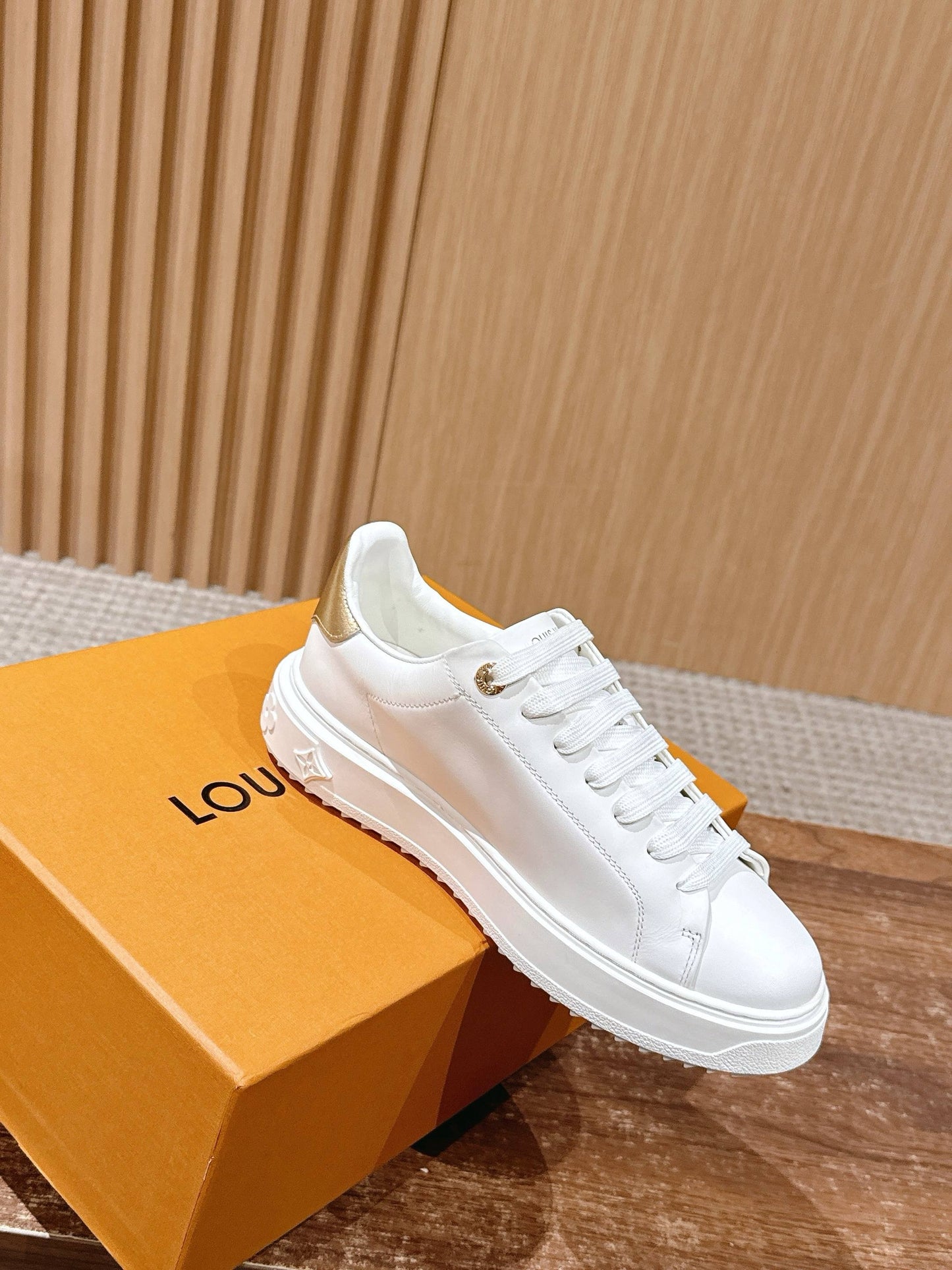 Brown and White Shoes