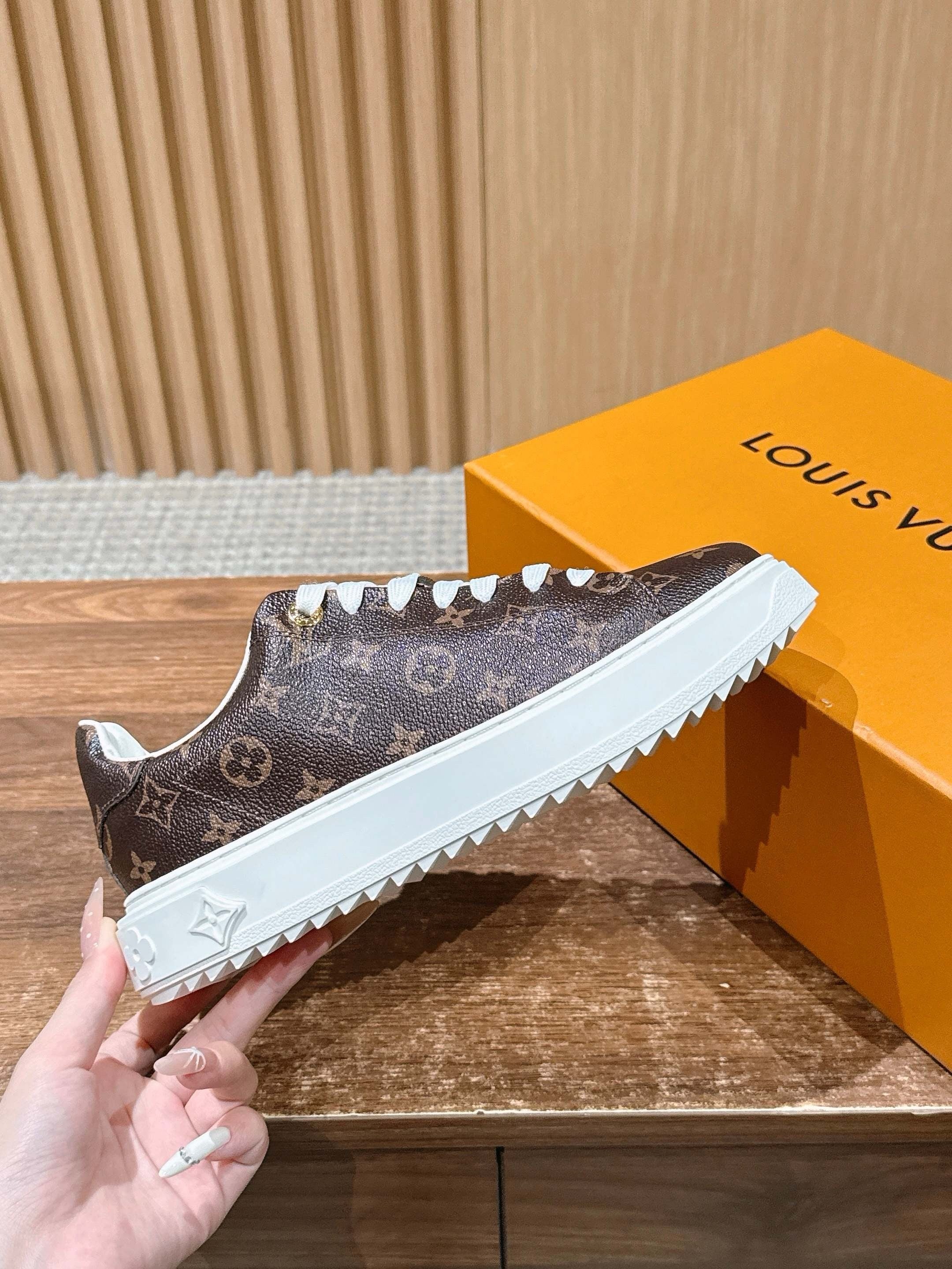 Brown and White Shoes