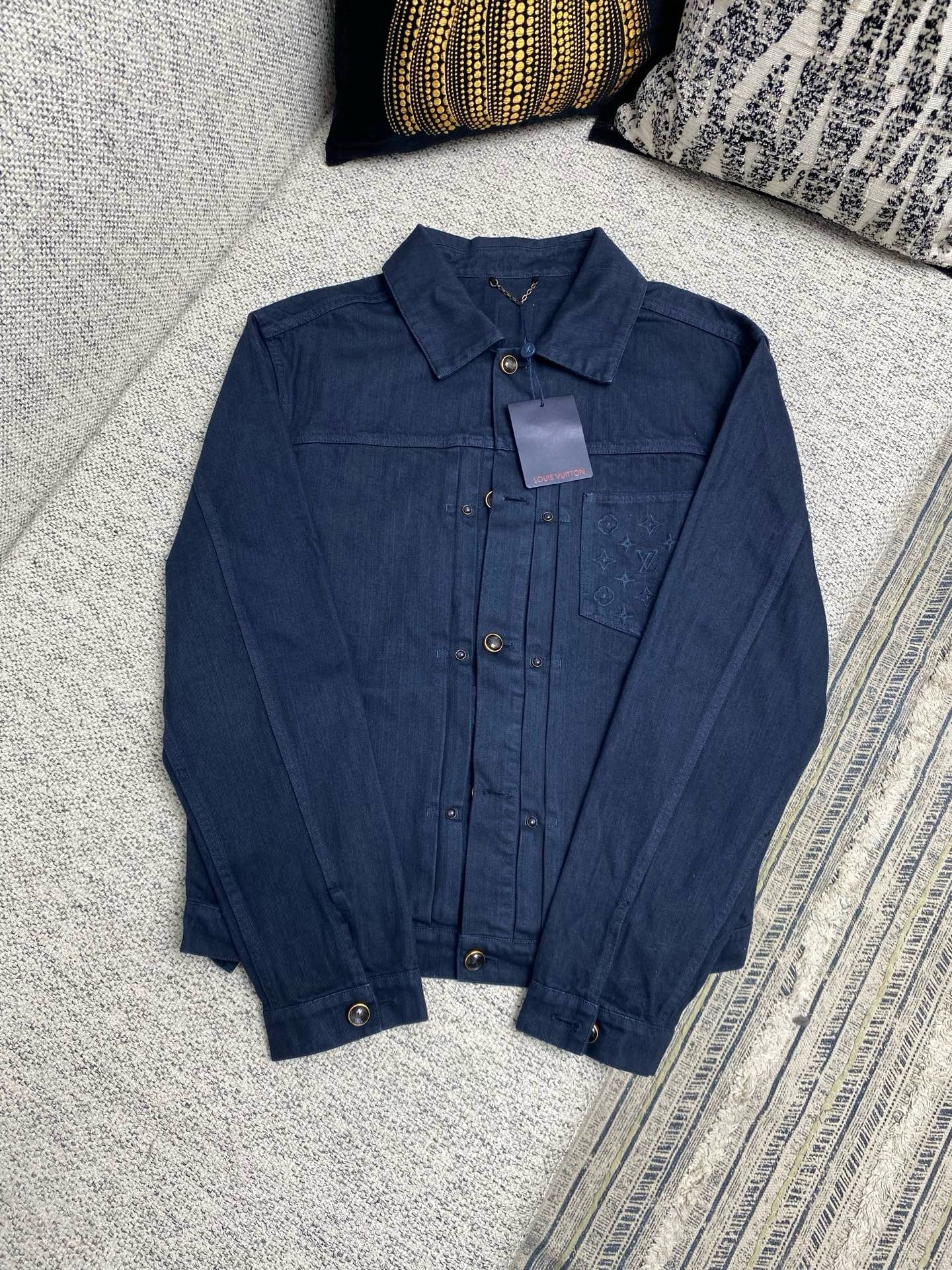 Dark Blue and Beige Jacket