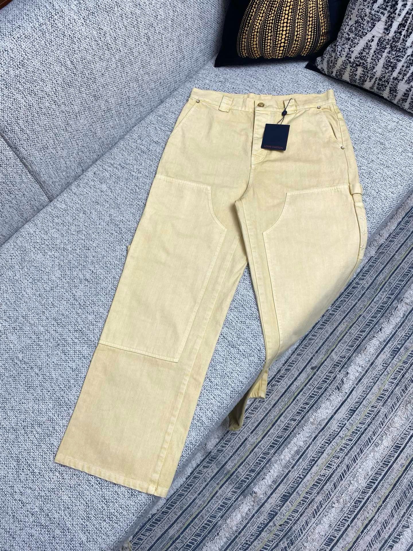 Dark Blue and Beige Pant