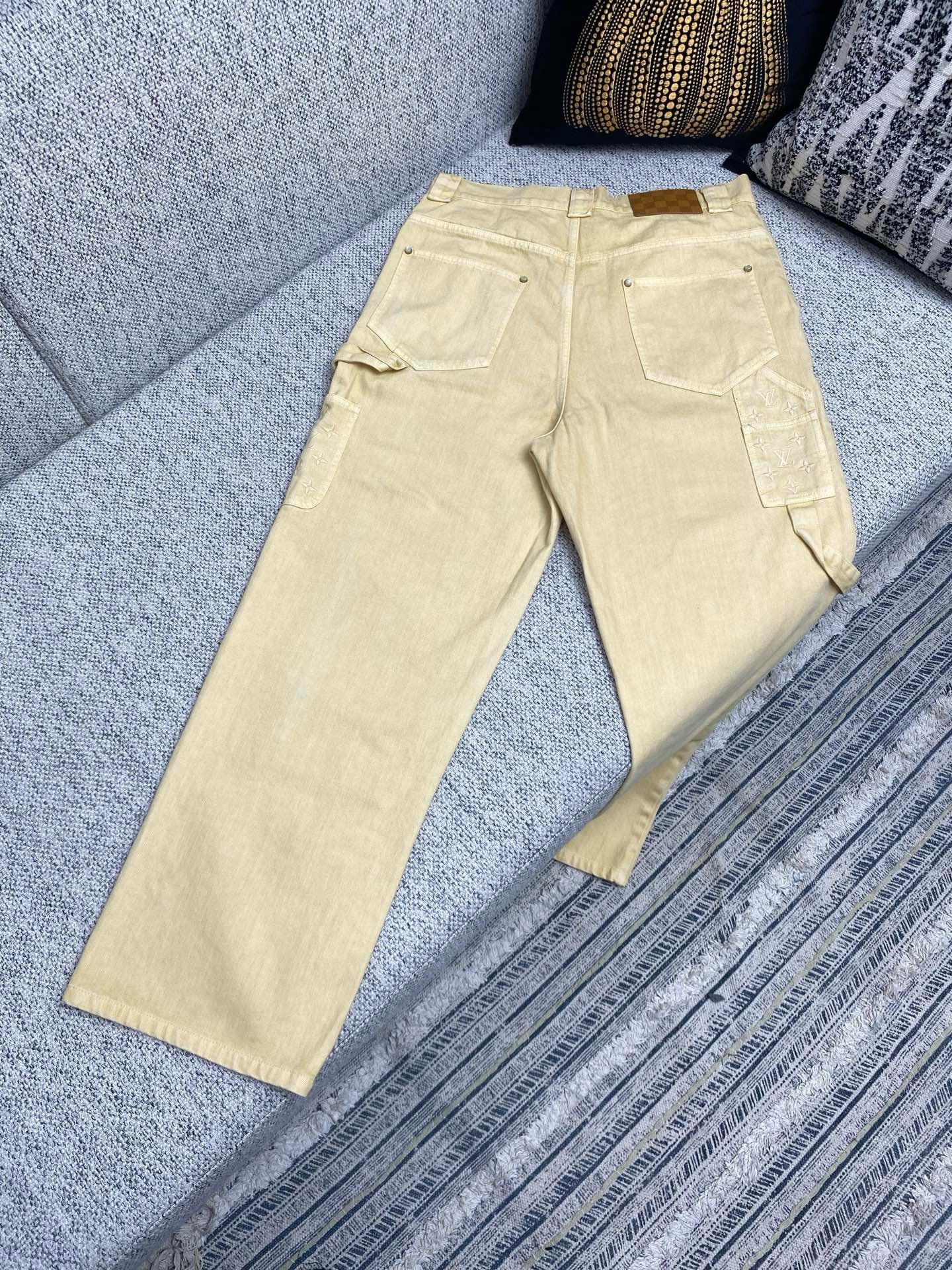 Dark Blue and Beige Pant