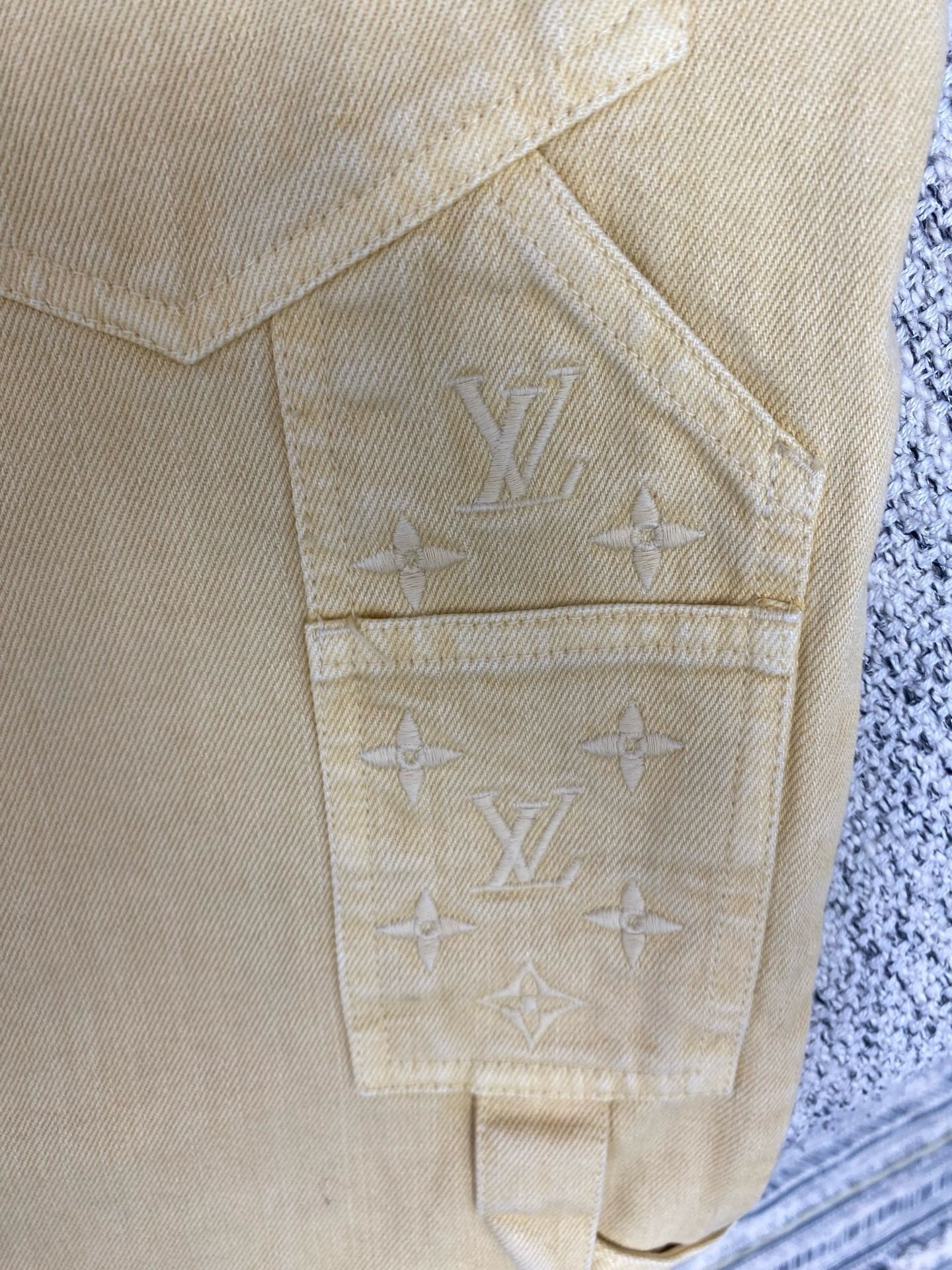 Dark Blue and Beige Pant