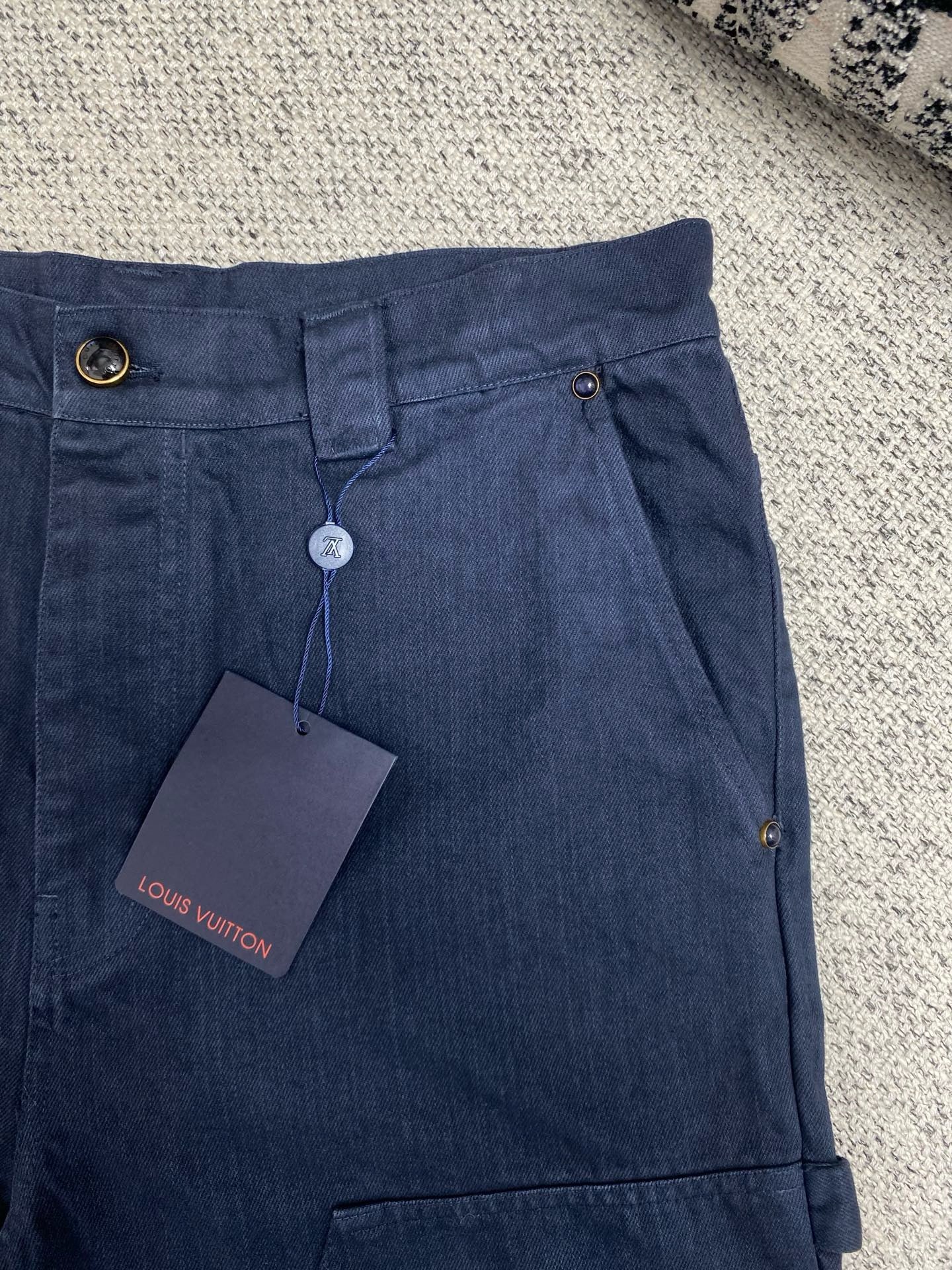 Dark Blue and Beige Pant