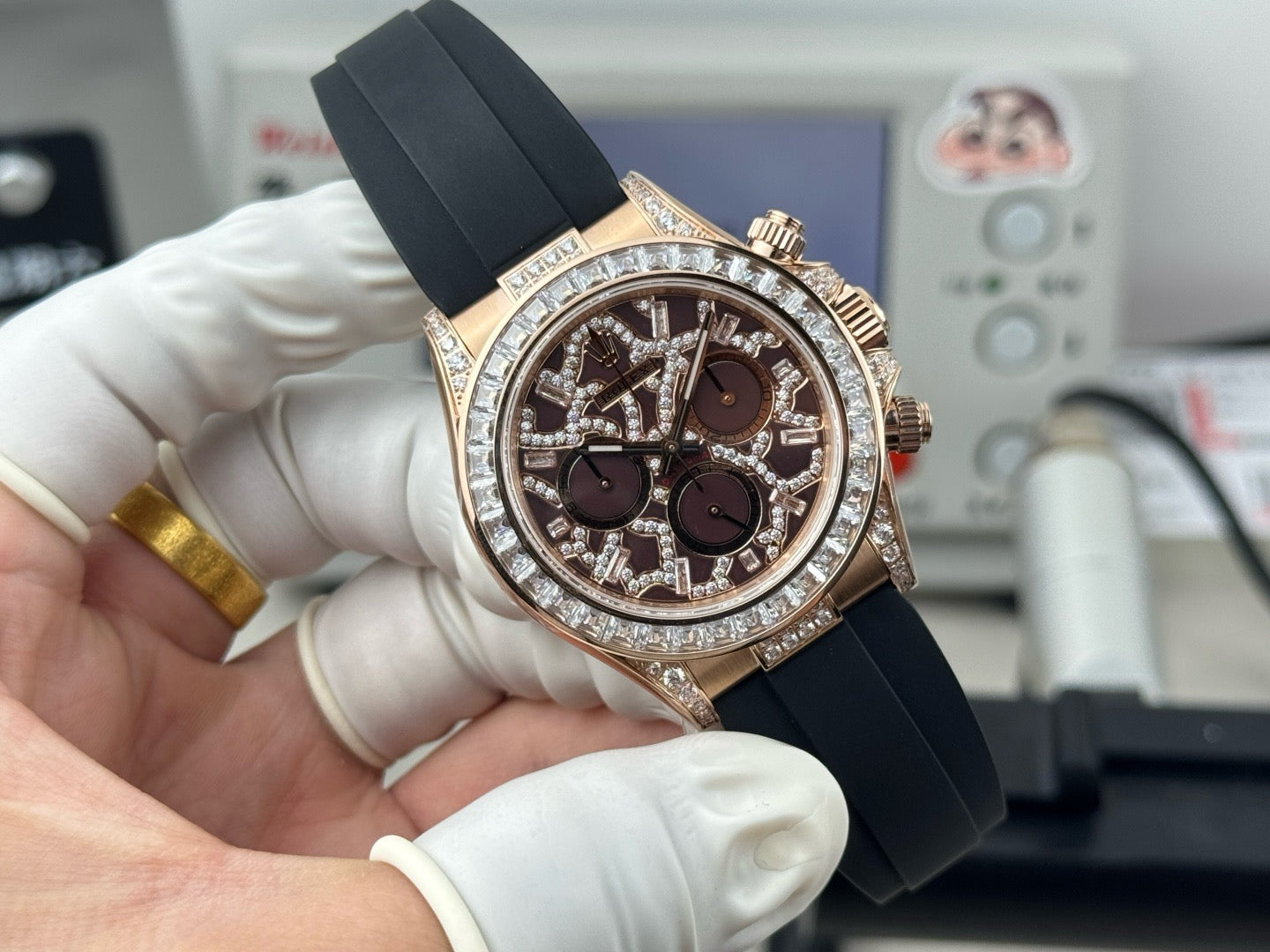 Black Rose Gold Watch