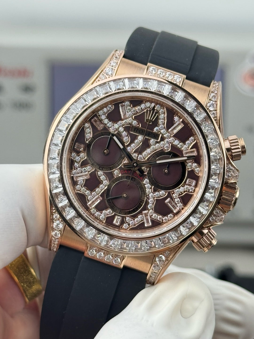 Black Rose Gold Watch