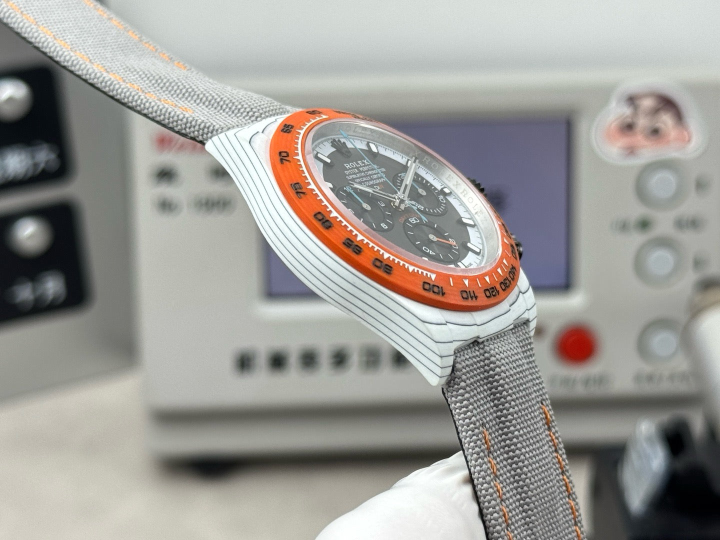 Grey Orange Watch