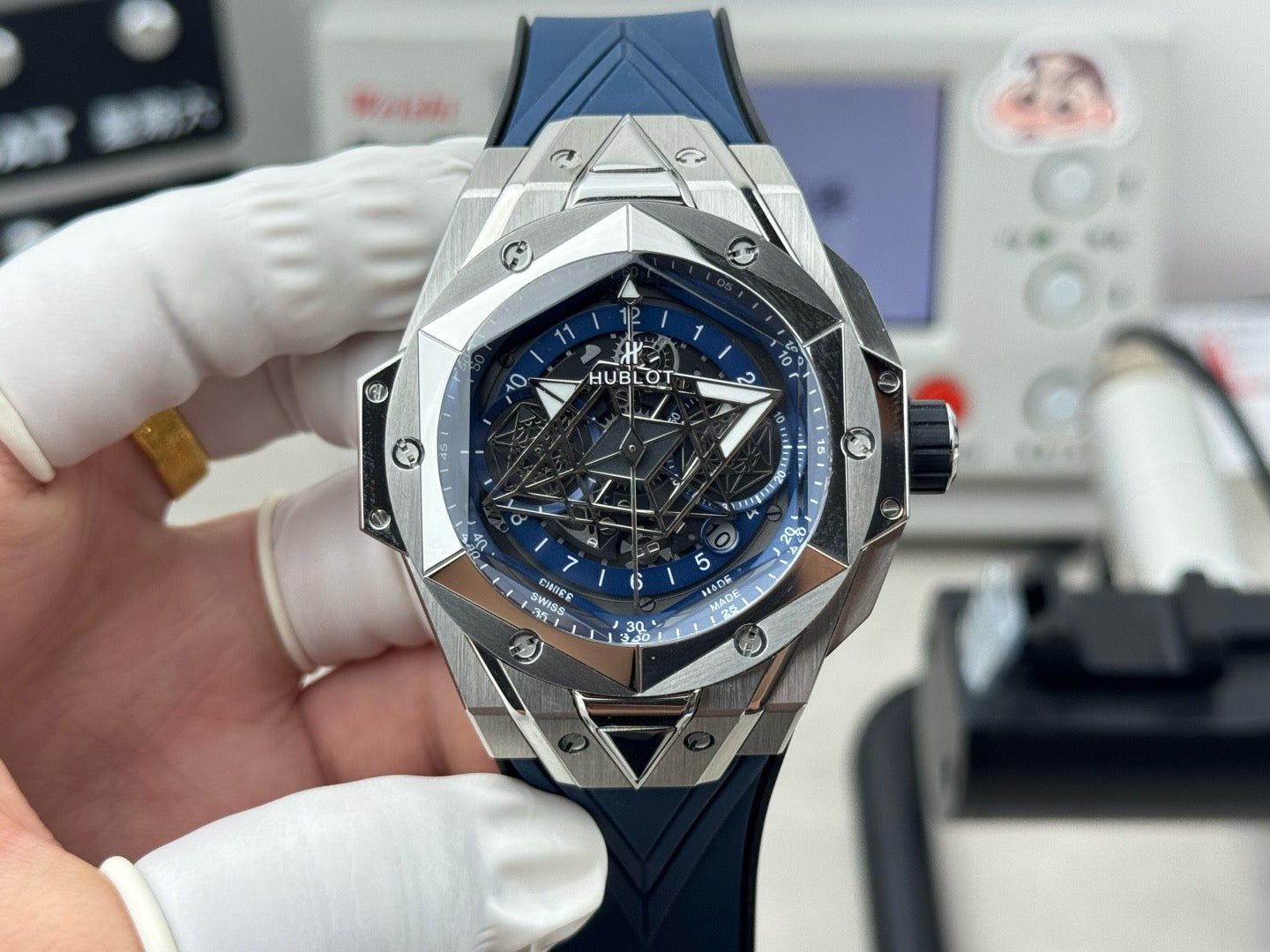 Blue Silver Watch