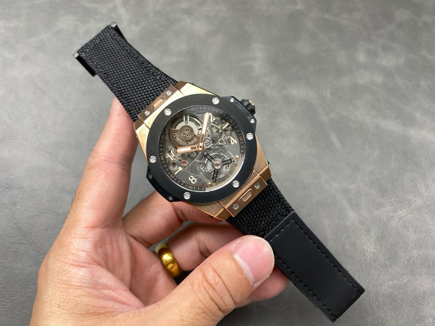 Black rose Gold Watch