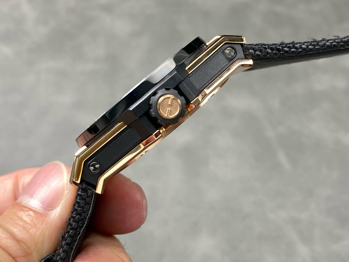 Black rose Gold Watch