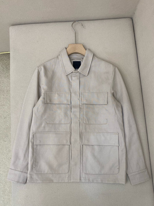 Beige and White Jacket