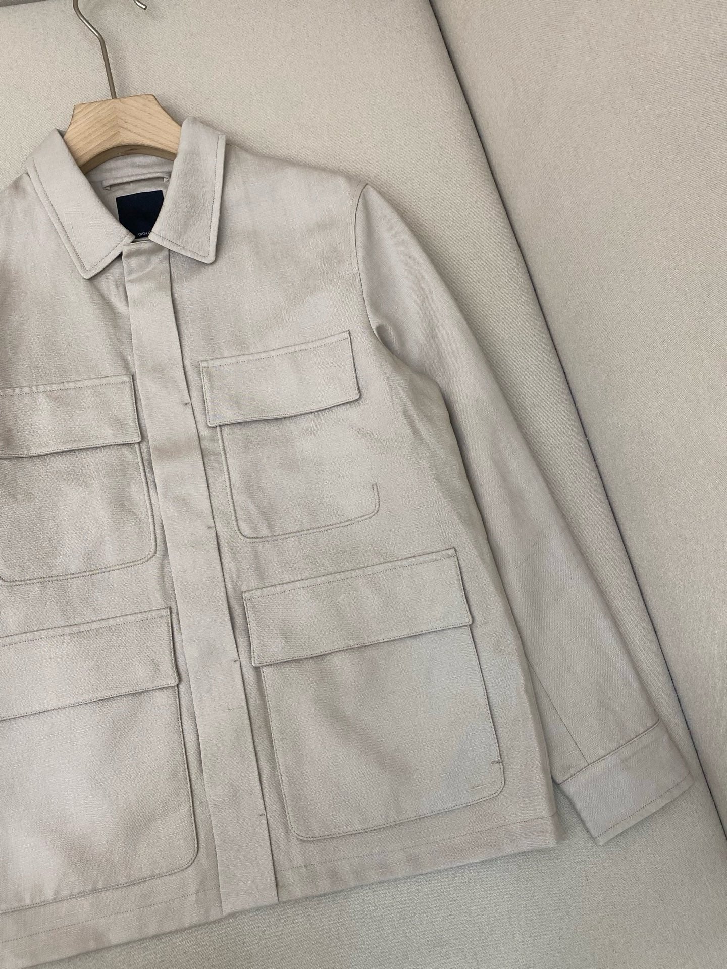 Beige and White Jacket