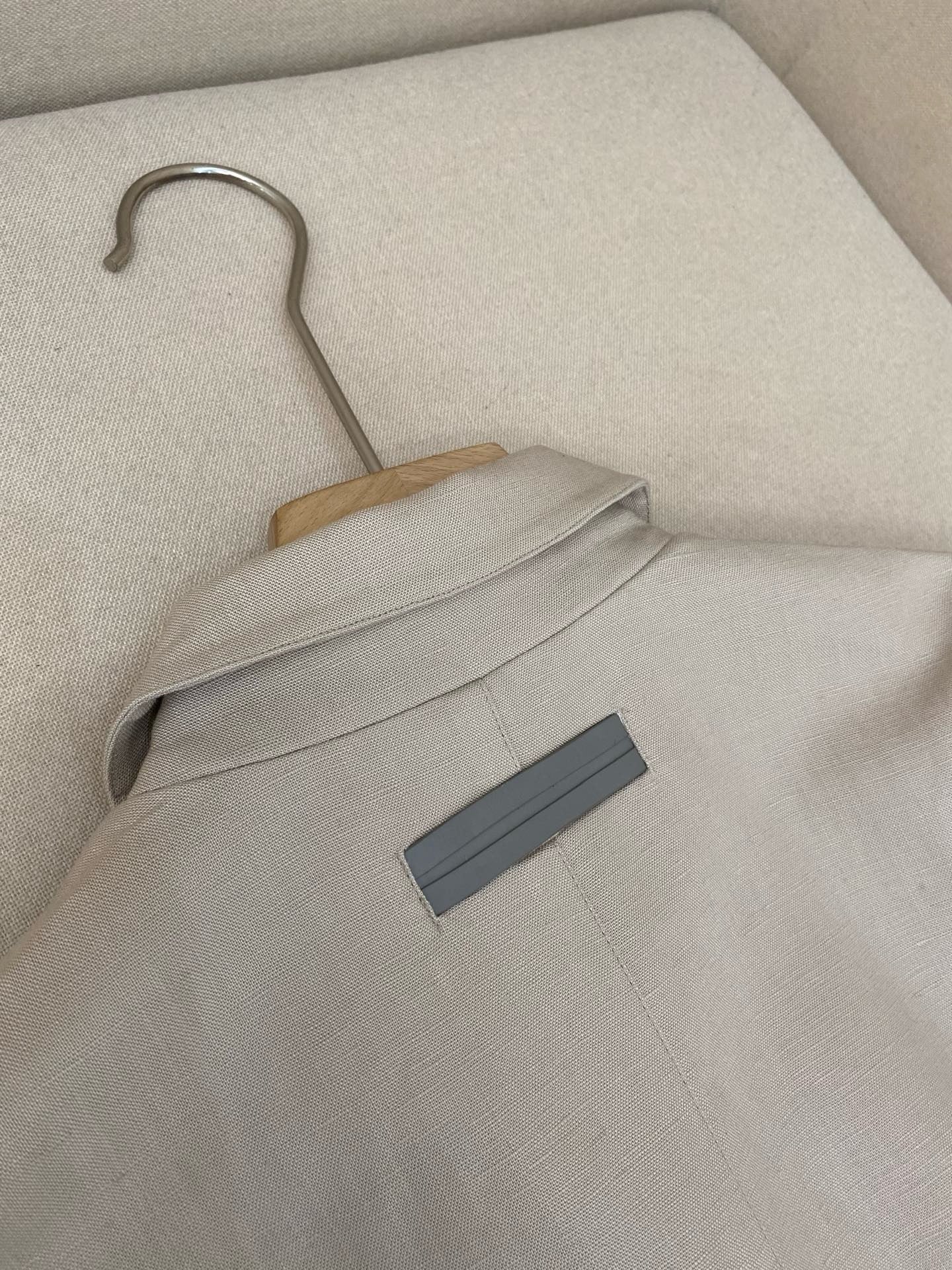 Beige and White Jacket