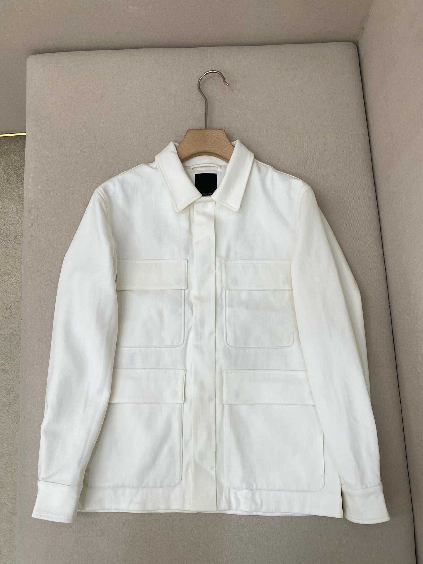 Beige and White Jacket